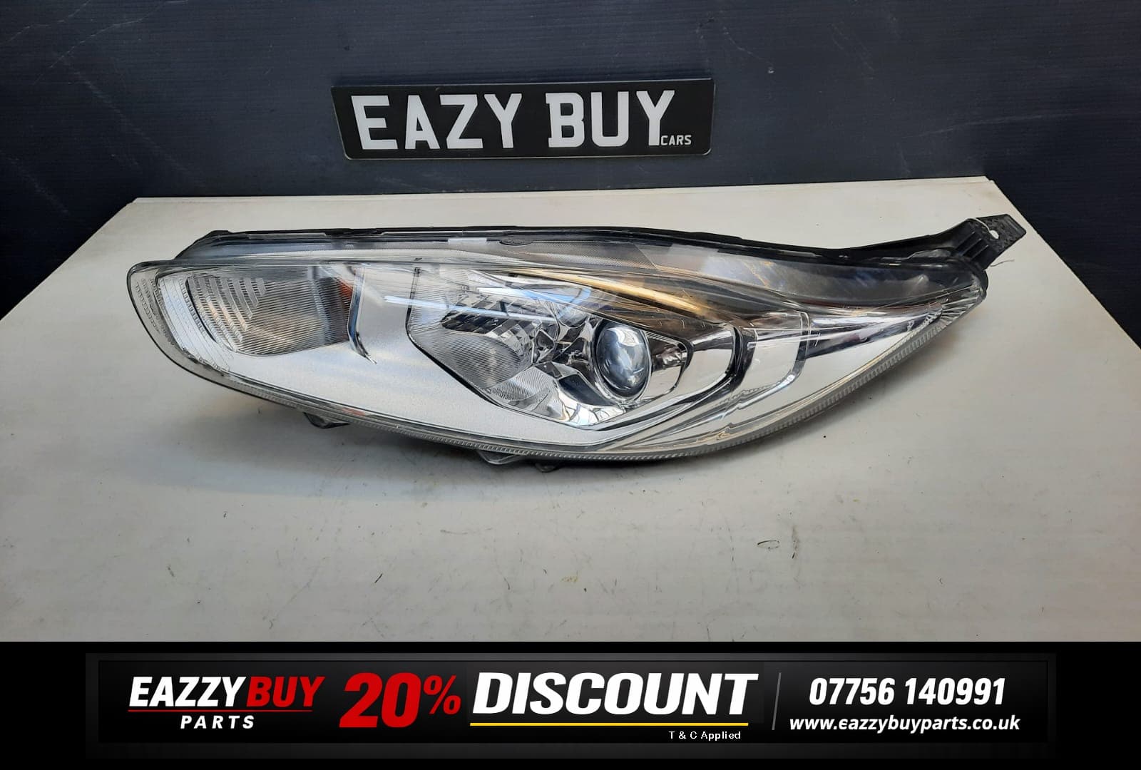 Ford Fiesta MK7 MK7.5 2013-2017 Left Passenger Headlight c1bb13w030