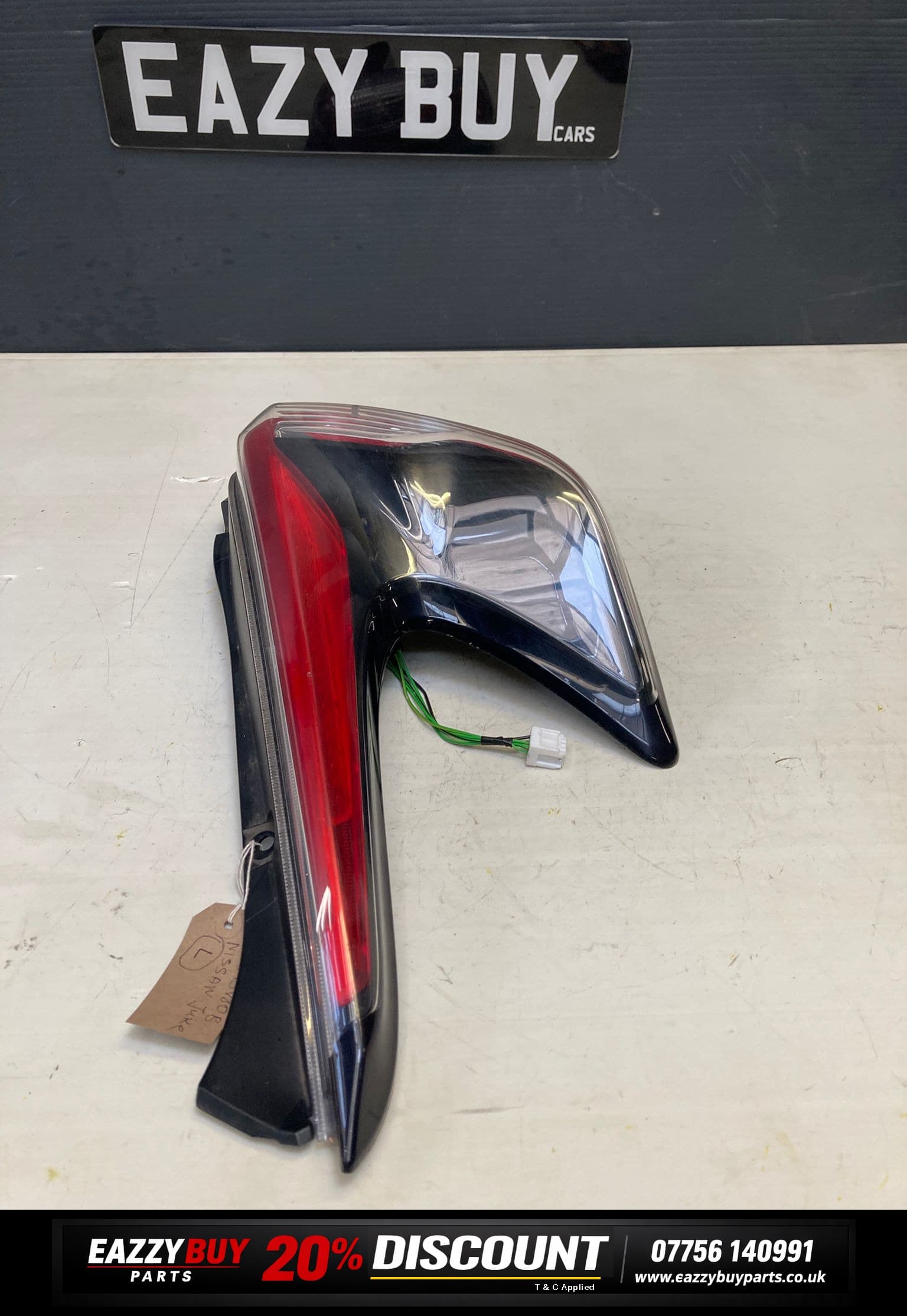 Nissan Juke MK1 Passenger Side Rear 2013-2019 Tail Light Rear Left Passenger Sid