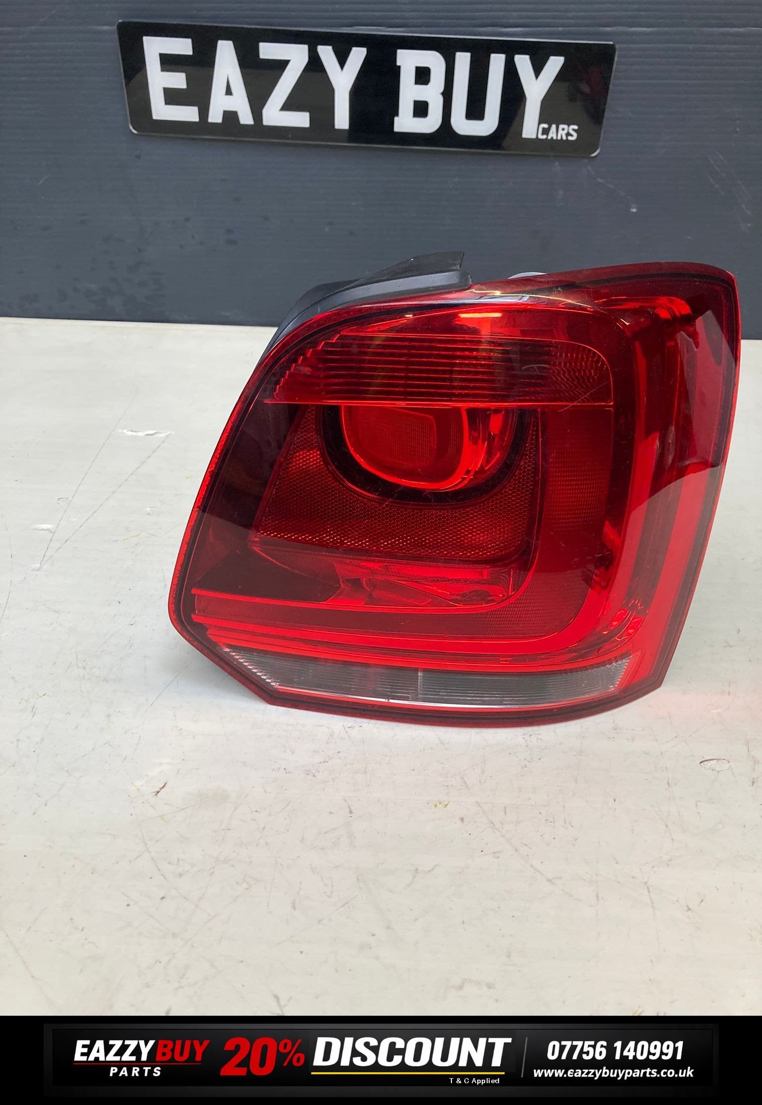 Volkswagen Polo MK5 Driver Side Rear 2009-2014 Tail Light 6R0945096AA