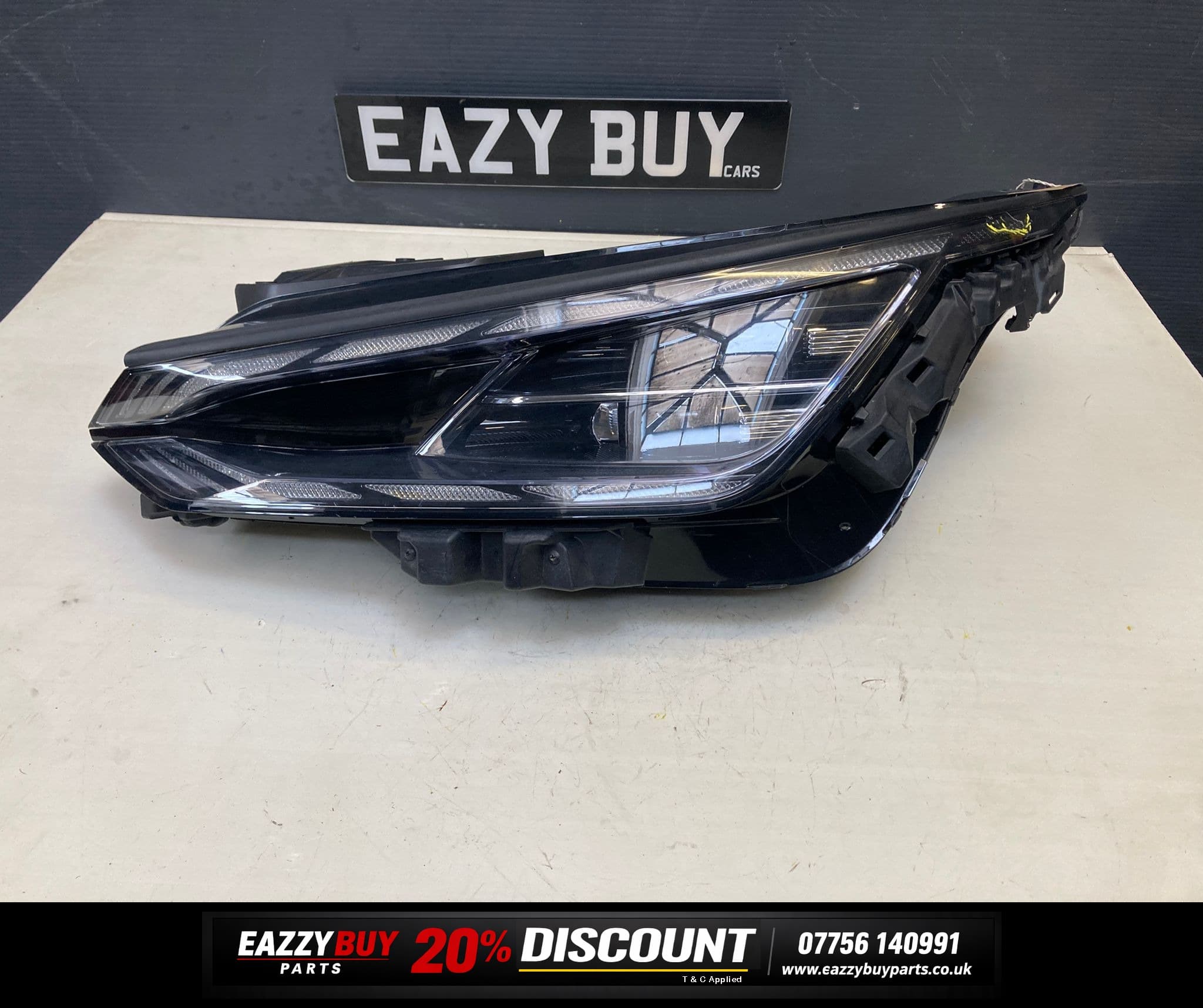 KIA EV6 21- FULL LED HEADLIGHT LP N/S SLIGHT DAMAGE GENUINE 92101-CV1