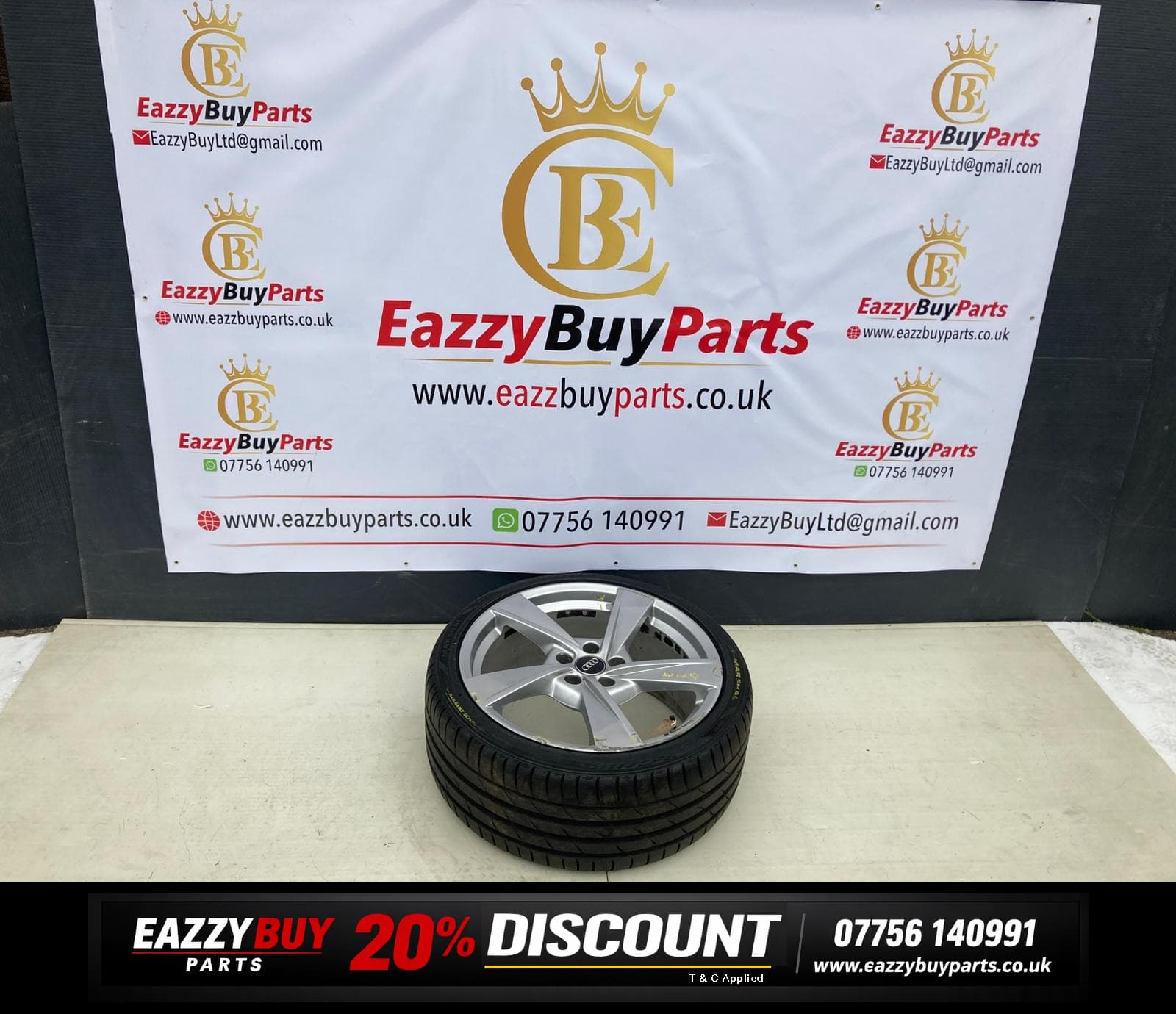 Audi A4 B9 2021 ET40 8.5J 19" S Line Alloy Wheels SET OF 4 NO TYRES 8w0601025es