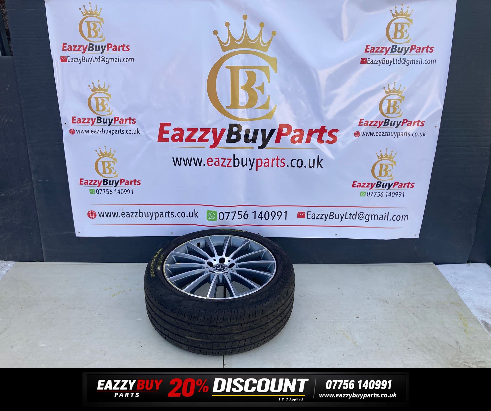 Mercedes-Benz GLC 15-22 AMG Turbine Alloy Wheel SET OF 4 NO TYRE A2534011900