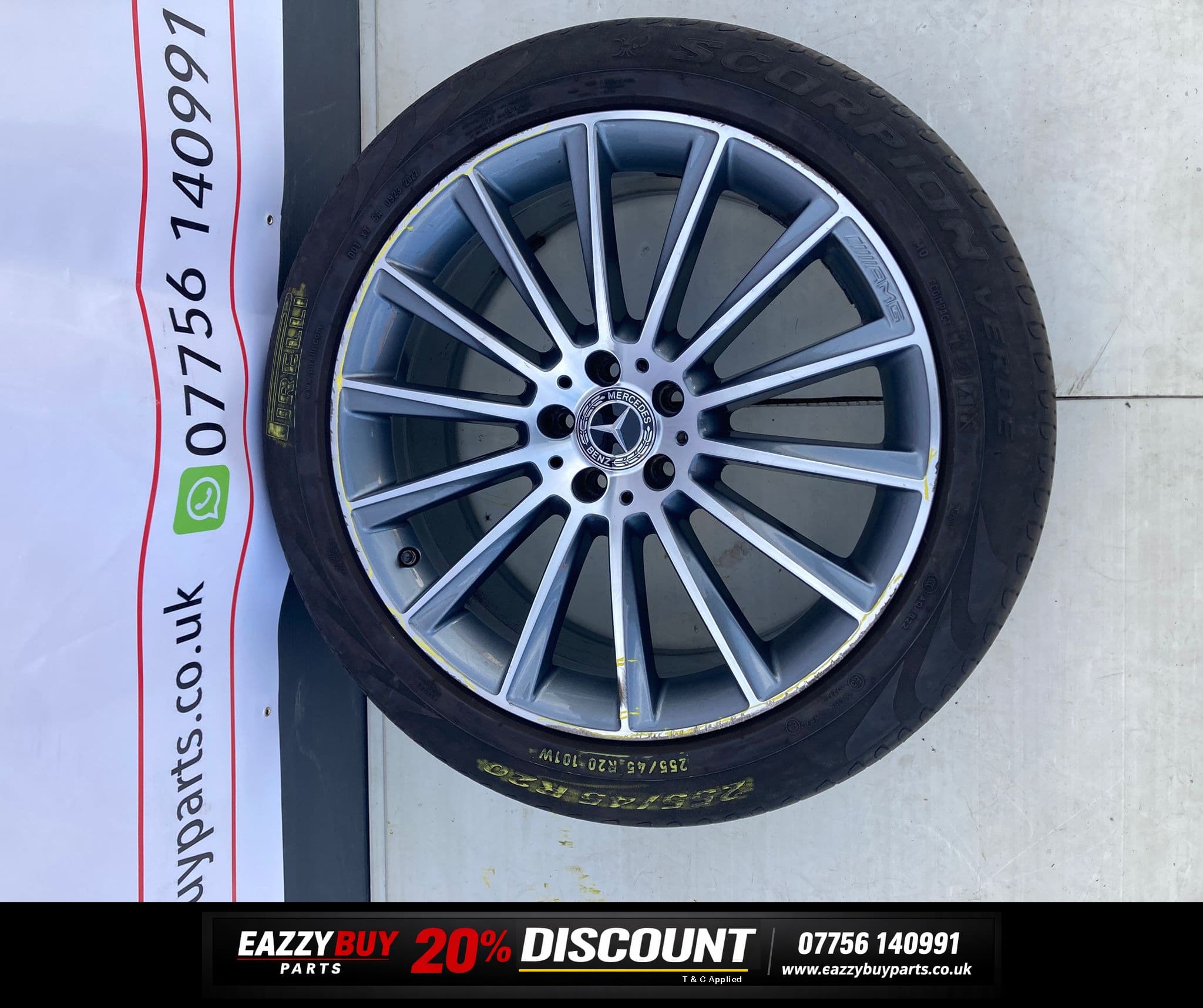 Mercedes-Benz GLC 15-22 AMG Turbine Alloy Wheel SET OF 4 NO TYRE A2534011900