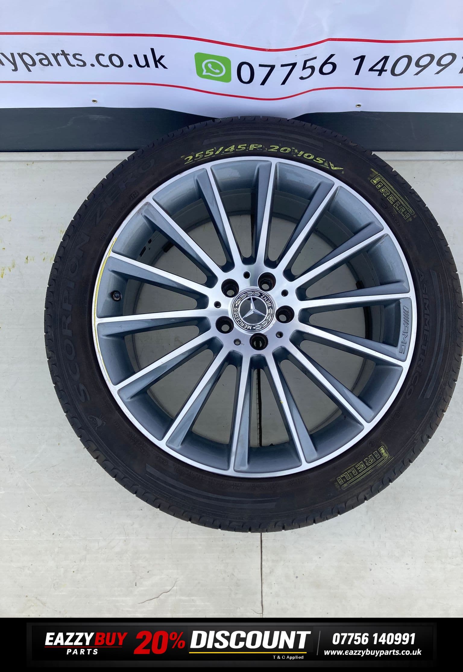 Mercedes-Benz GLC 15-22 AMG Turbine Alloy Wheel SET OF 4 NO TYRE A2534011900