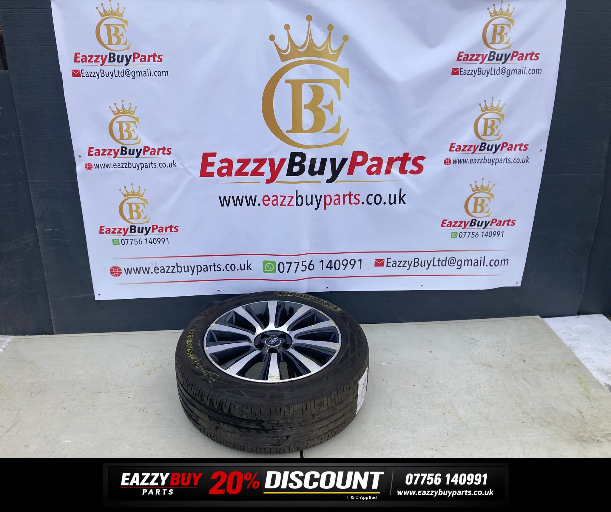 RANGE ROVER EVOQUE 19" ALLOY WHEEL NO TYRE EJ32-1007-CA