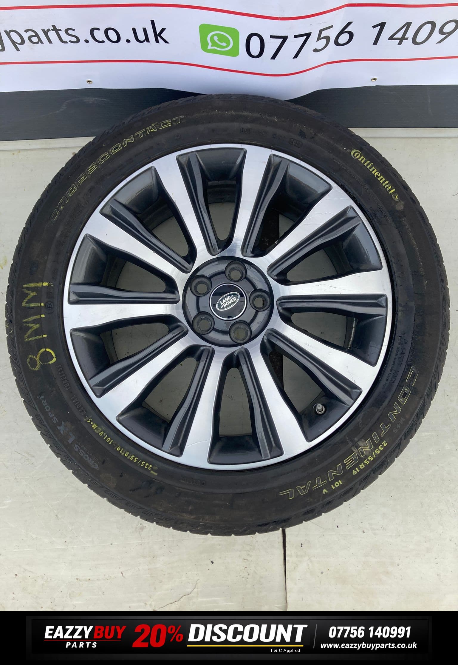LAND ROVER 19” Alloy Wheel Rim Dark Grey no tyre 19"EJ32-1007-CB