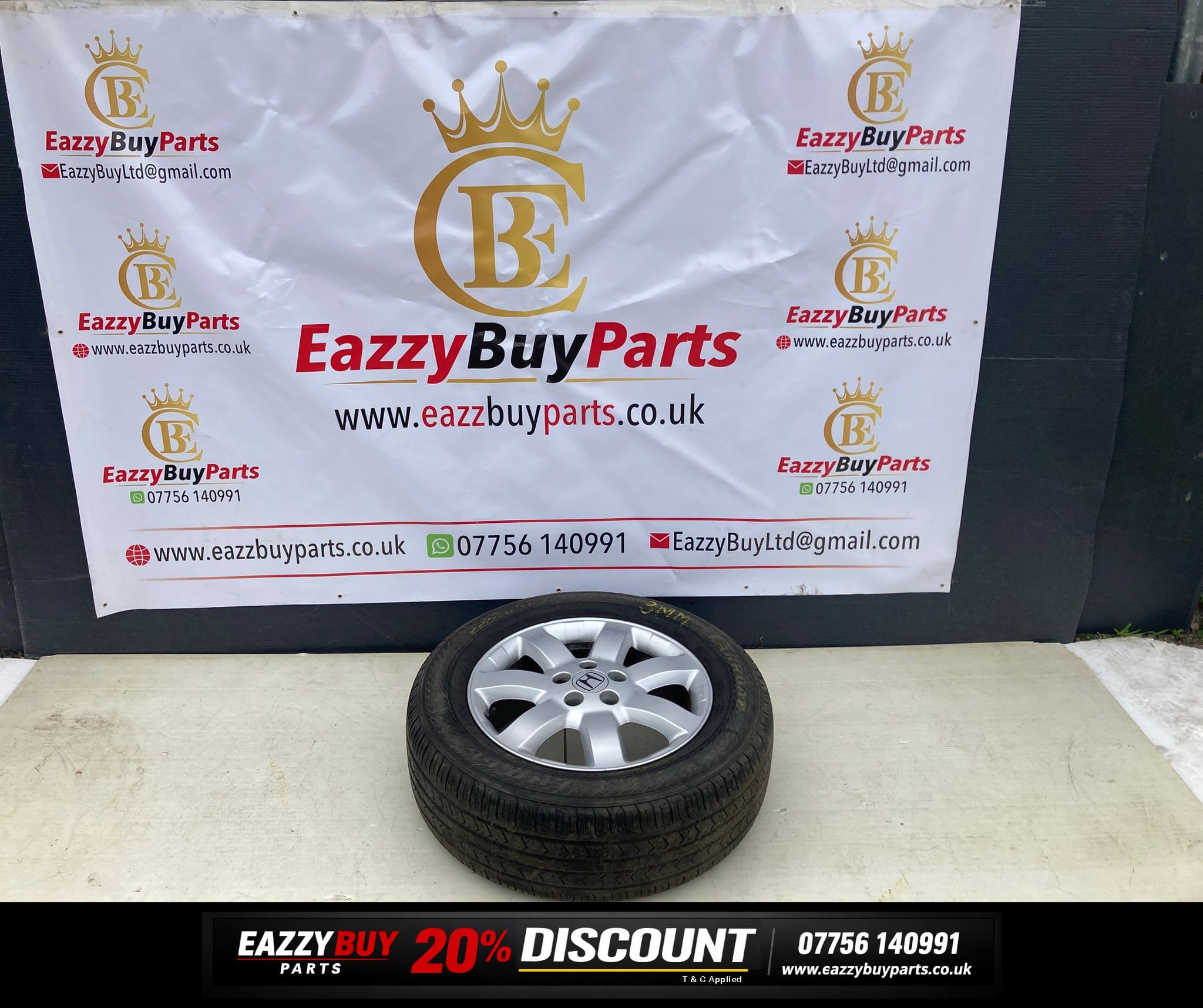 HONDA CRV MK3 06-12 ET50 6.5J 17" Alloy Wheels *SET OF 4 NO TYRES* SWA765A