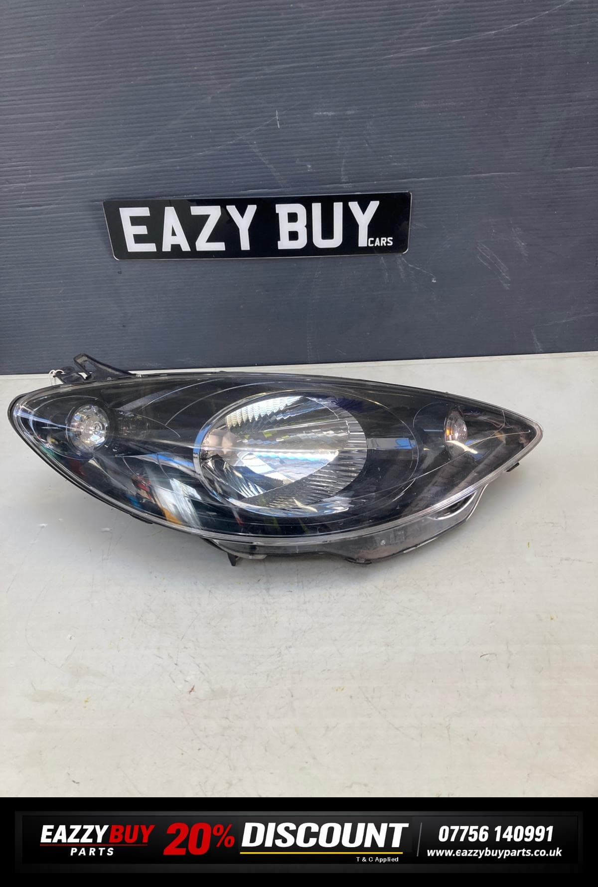 Peugeot 1007 Driver Side 2005-2008 Headlamp Right 9644999180