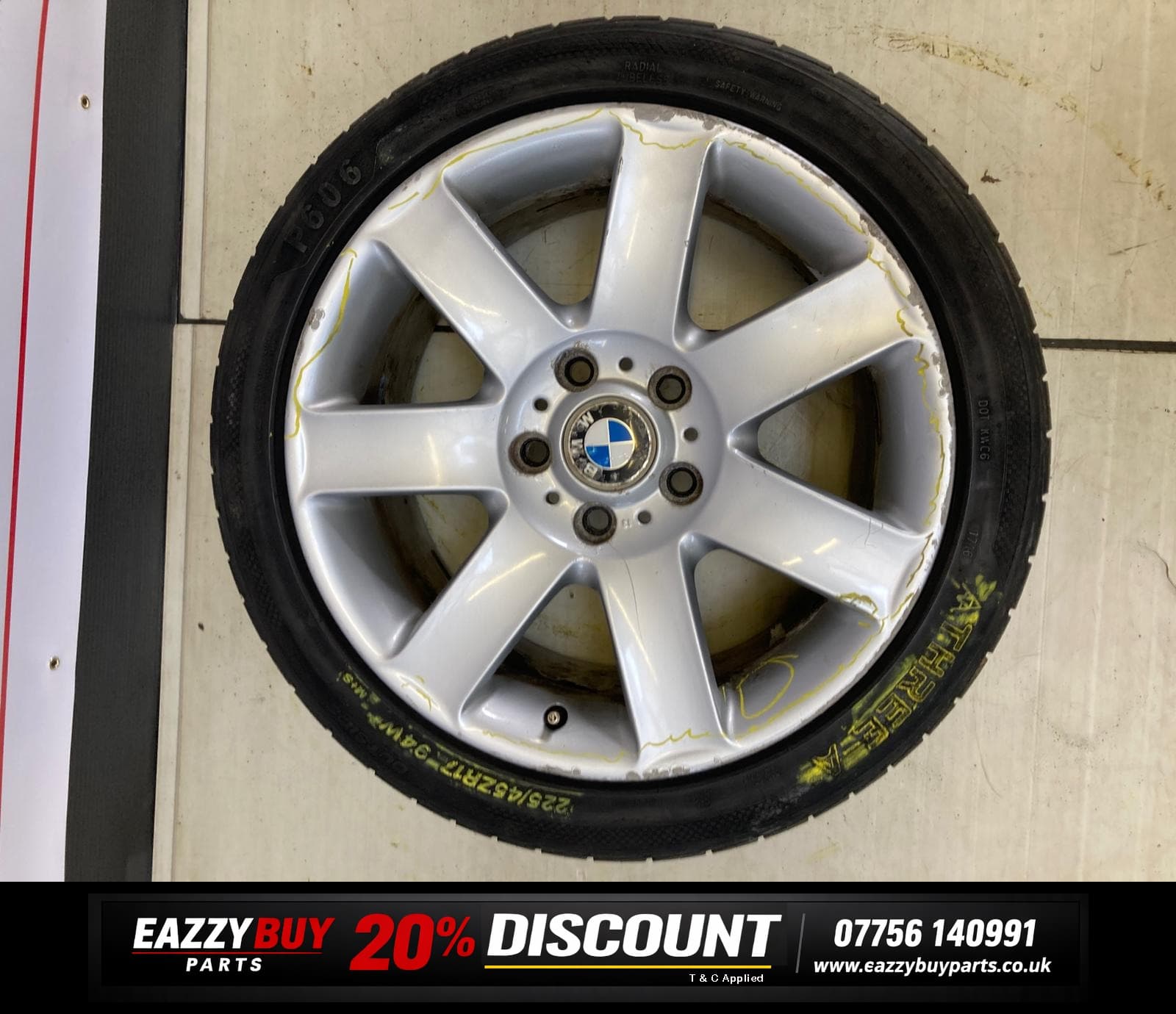 BMW 3 Series E90 Alloy Wheels *SET OF 4 NO TYRES* 17" 8Jx17H2 1094506-13