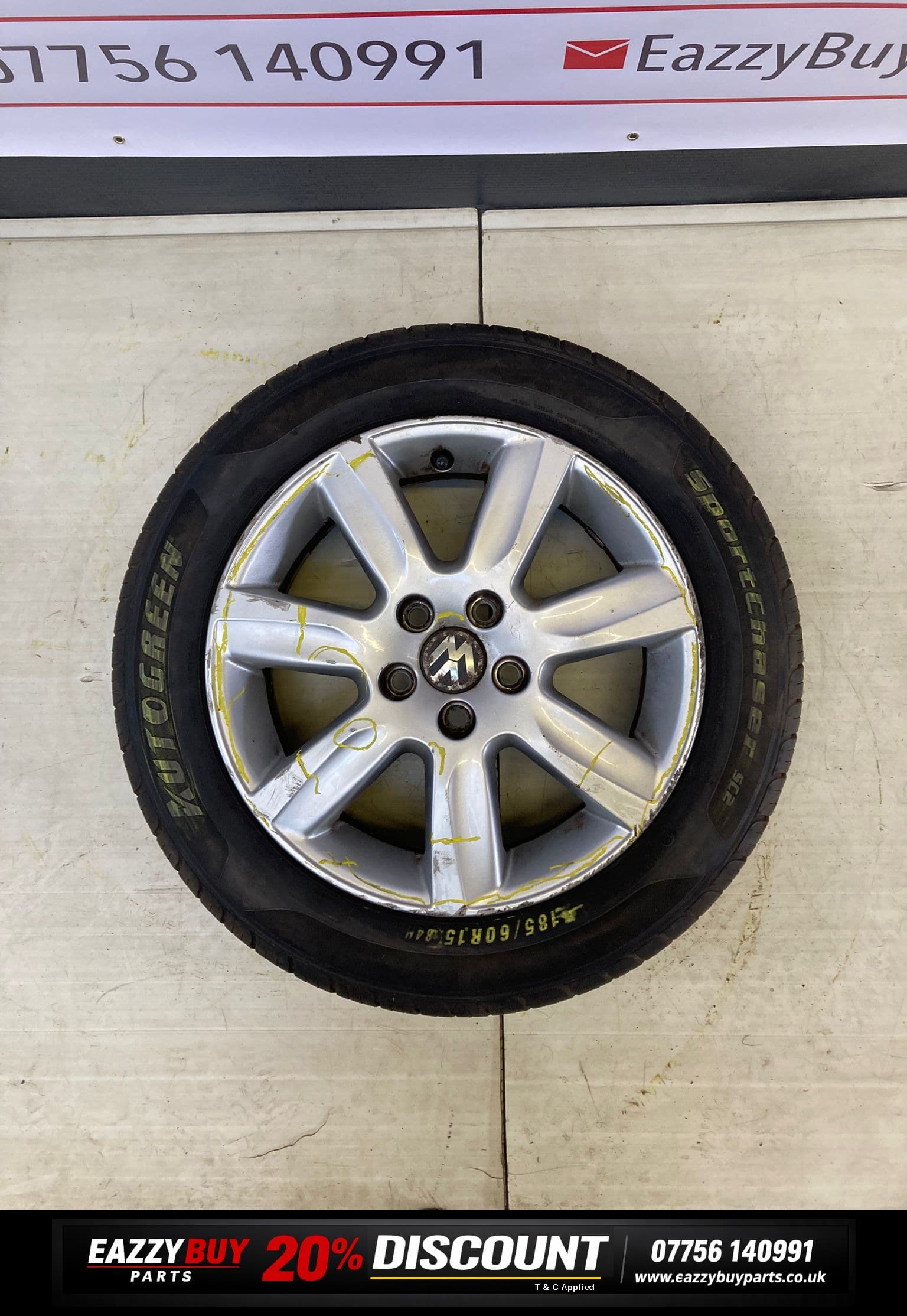 Volkswagen Polo MK5 2009-2018 15" Alloy Wheels *SET OF 4 NO TYRES* 6R0601025