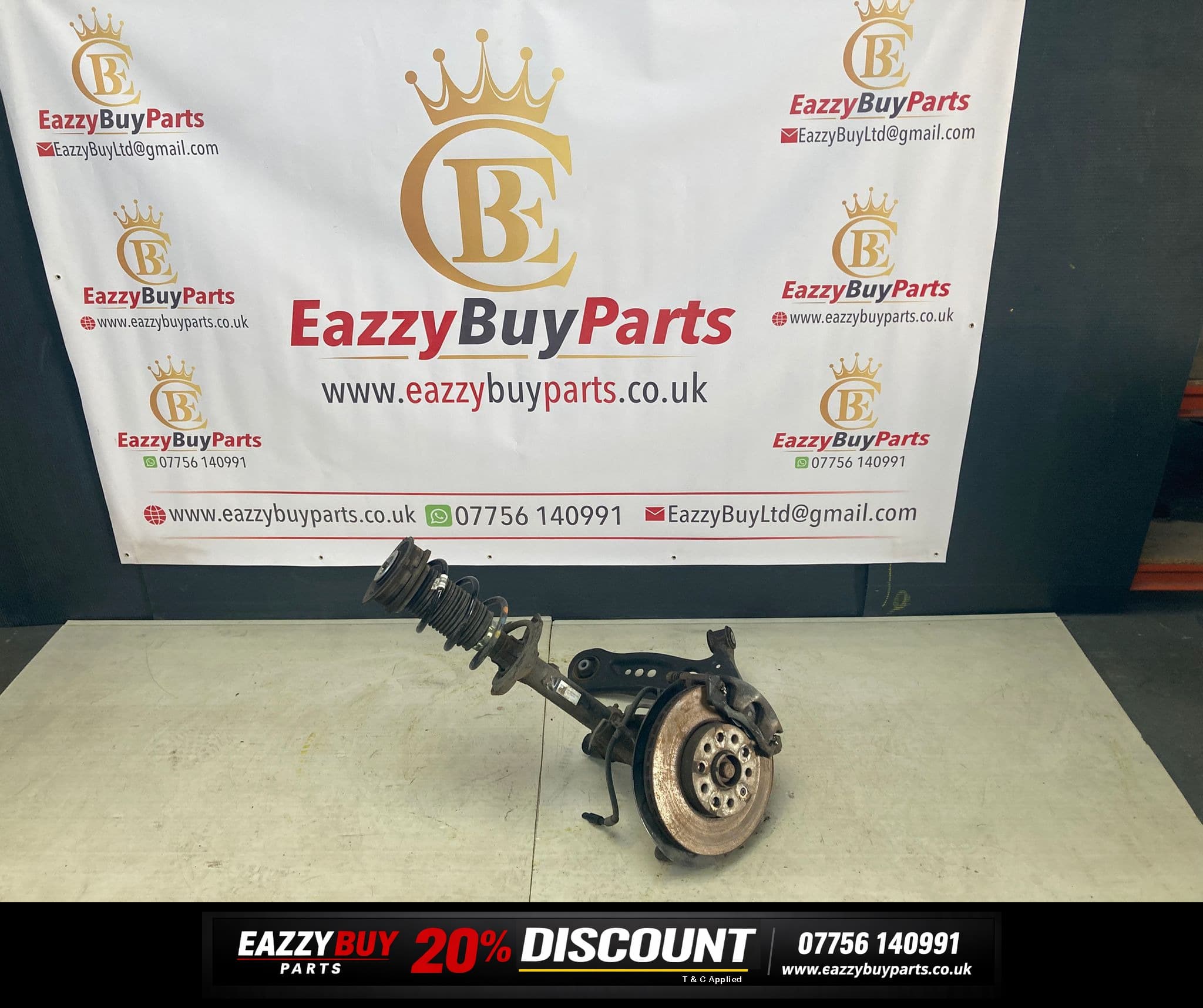 SEAT LEON MK3 PASSENGER COMPLETE SUSPENSION LEG SHOCK HUB 5Q0413023FN
