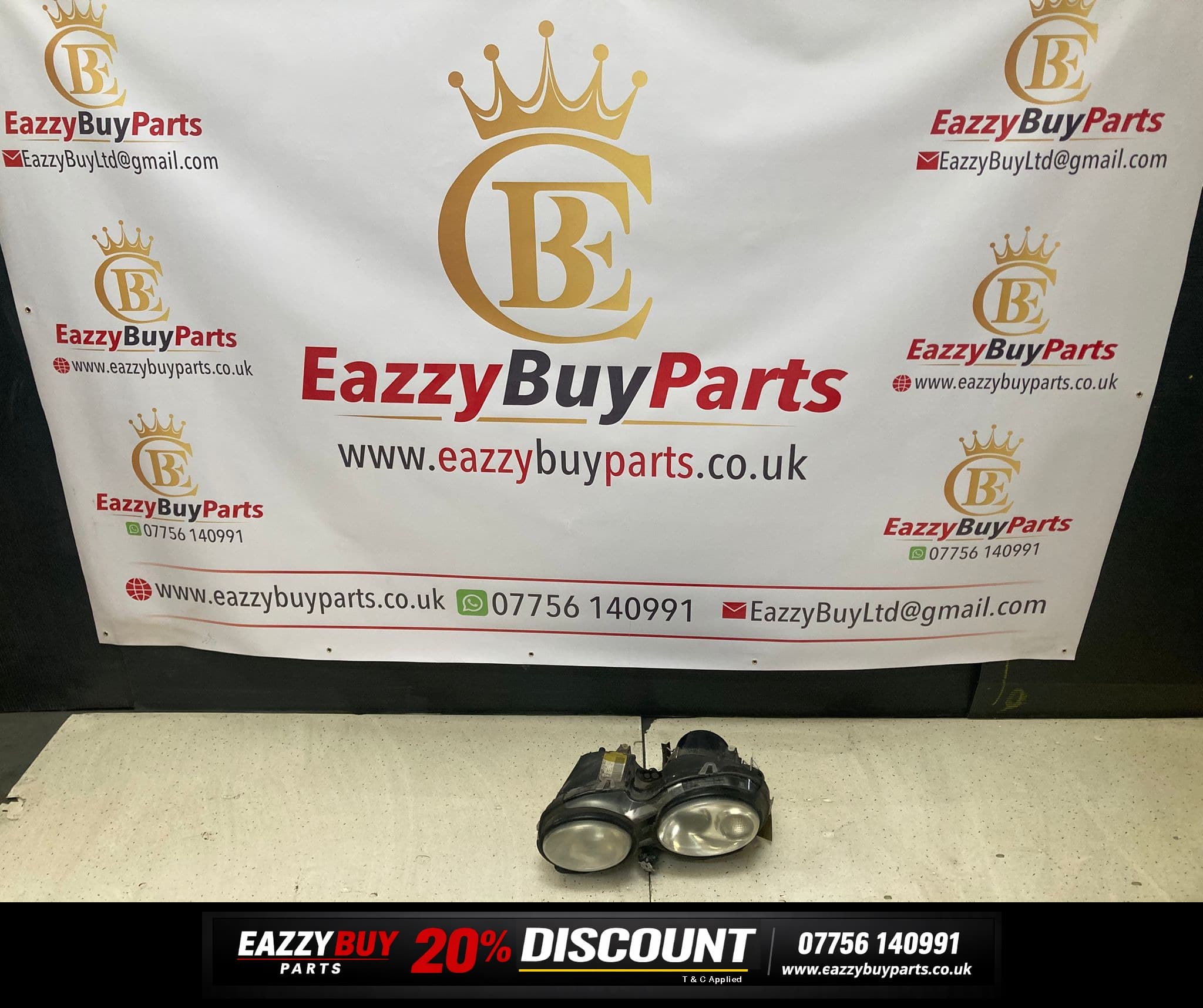 JAGUAR X TYPE Passenger Side Front X400 MK1 2008-2010 HEADLIGHT LEFT SIDE 1x4313