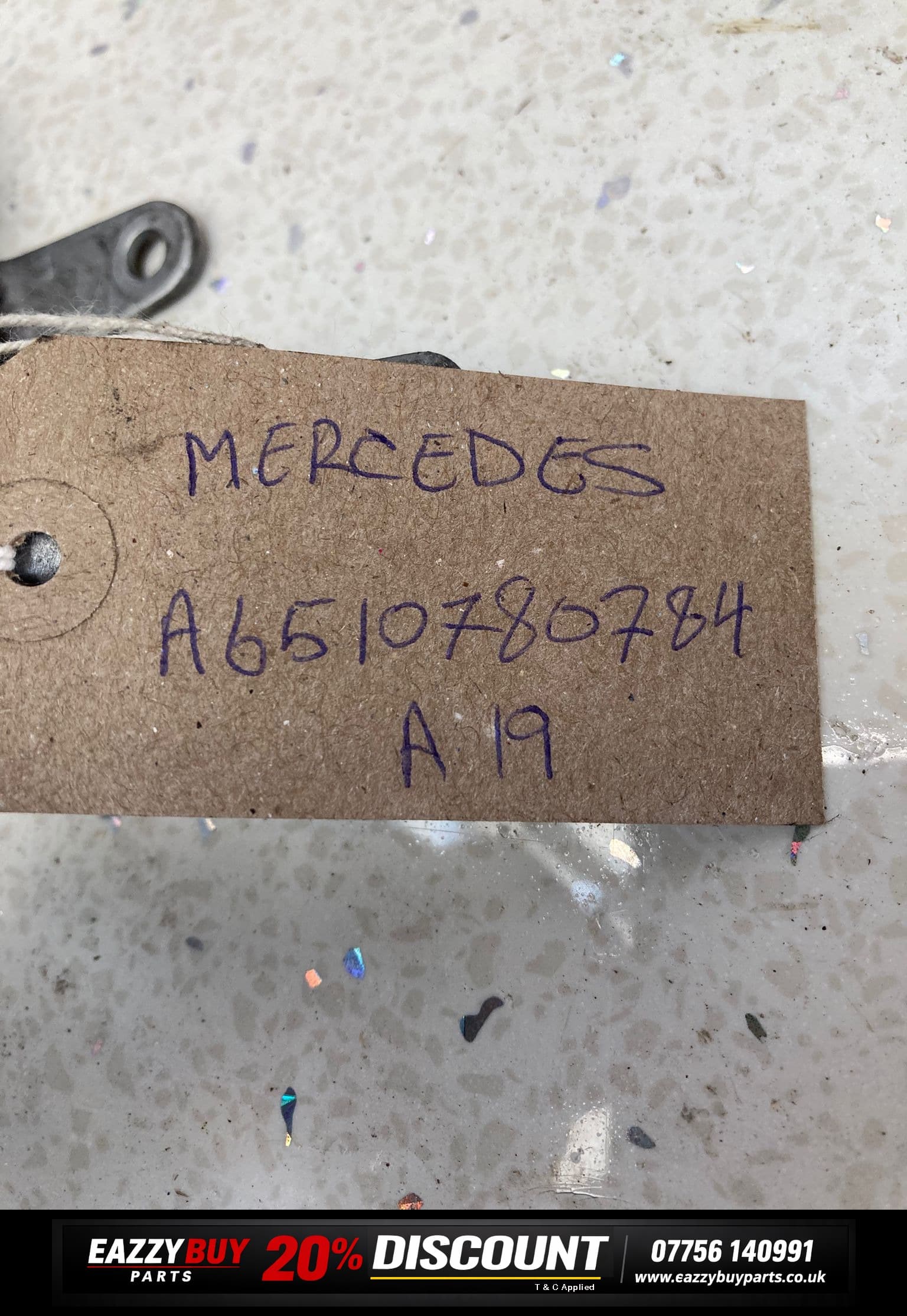 Mercedes C Class W205 2014-2021 Exhaust Bracket A6510780784
