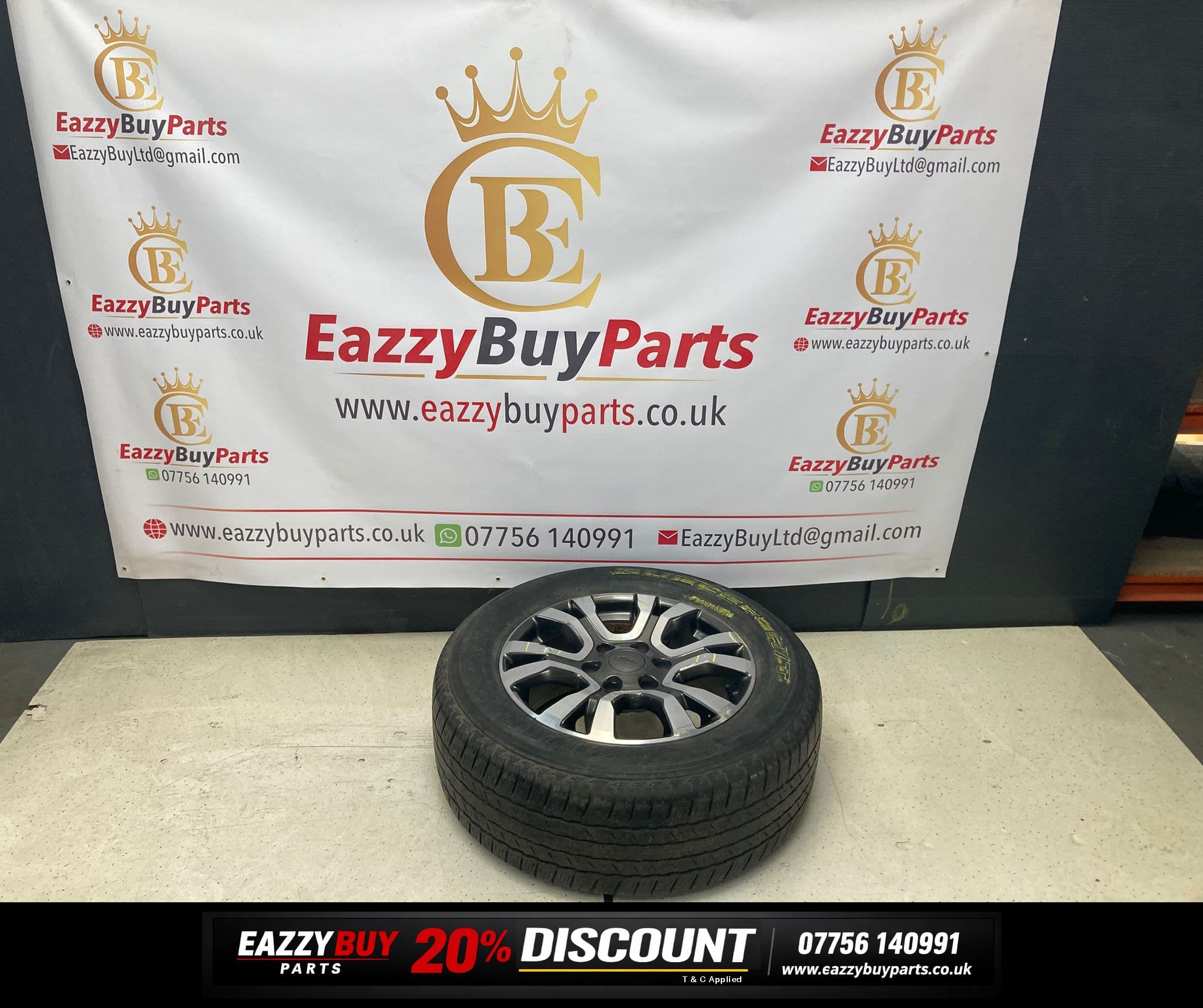Ford Ranger Mk3 11-16 18 Inch Alloy Wheels SET OF 4 NO TYRES EB3C1007F2A