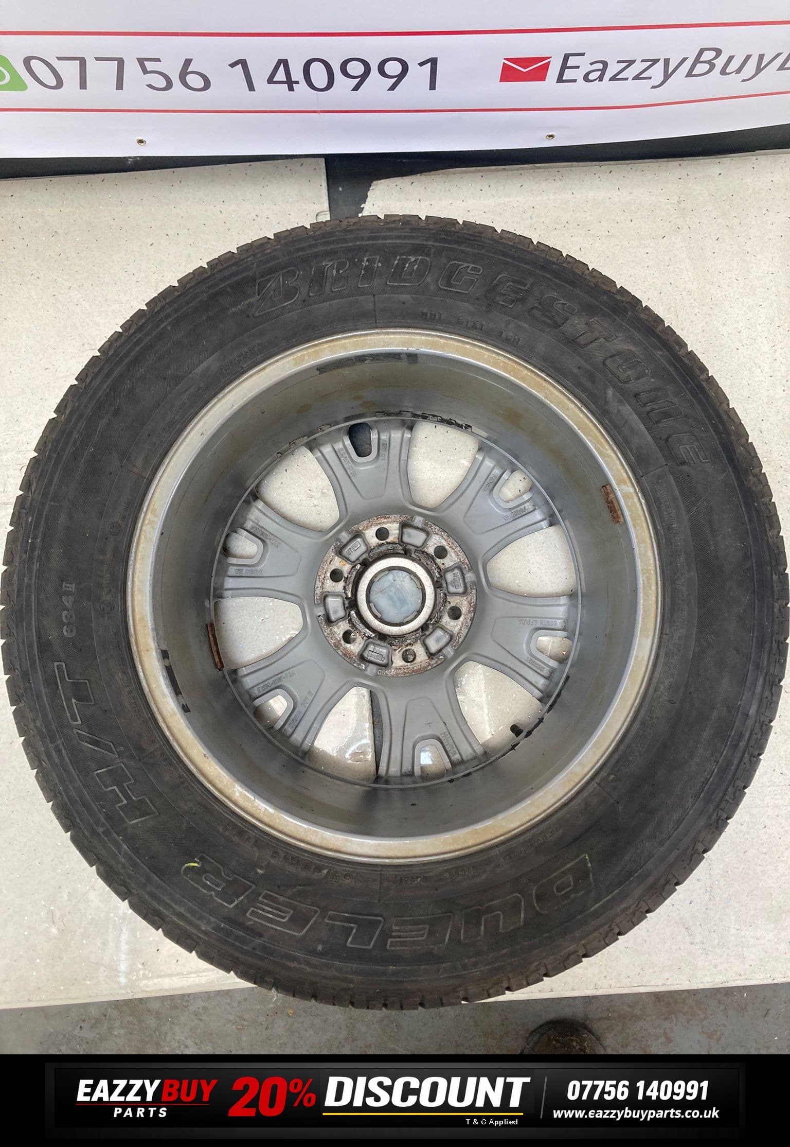 Ford Ranger Mk3 11-16 18 Inch Alloy Wheels SET OF 4 NO TYRES EB3C1007F2A