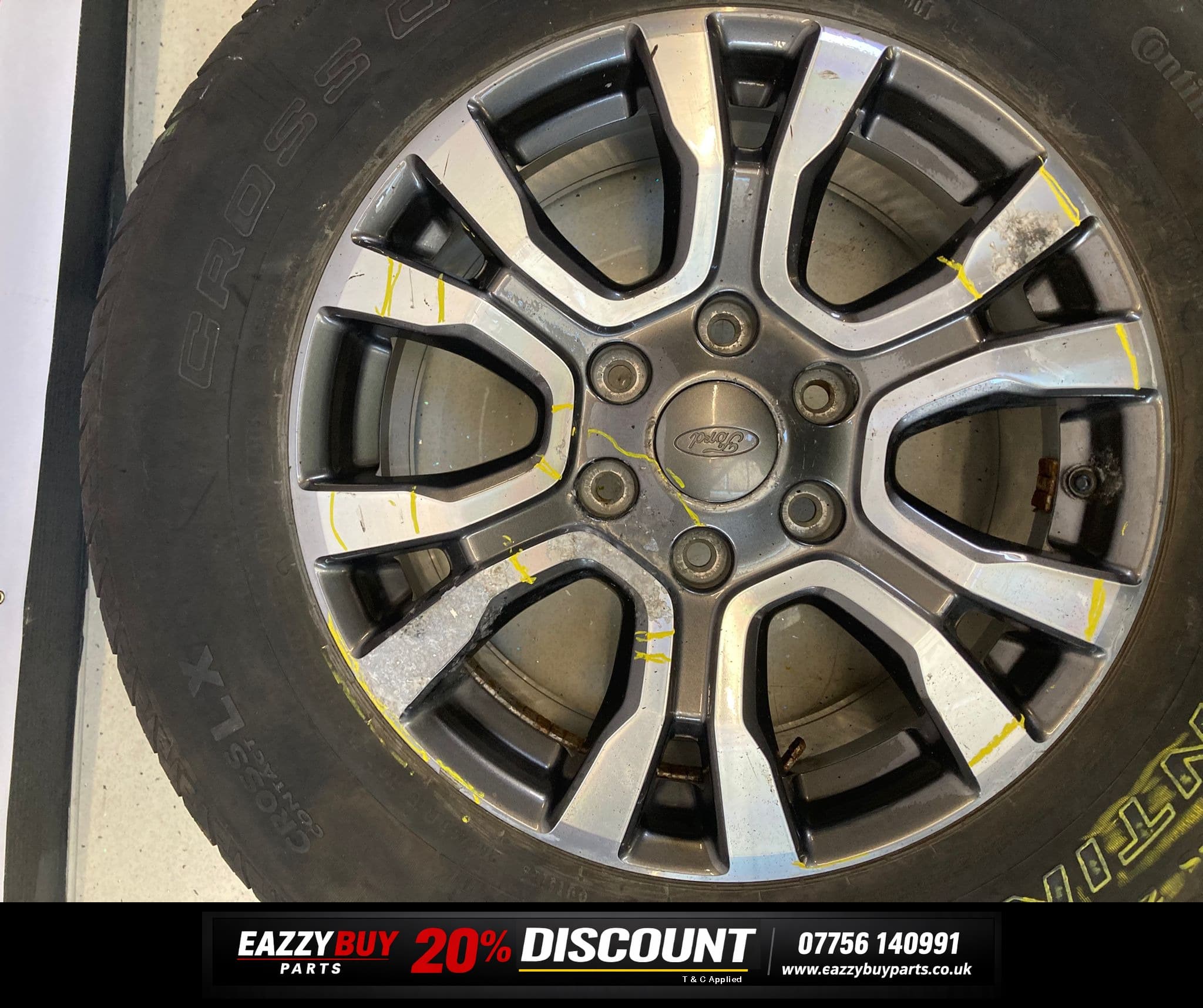 Ford Ranger MK3 11-16 18 Inch Alloy Wheel NO TYRE EB3C1007F2A