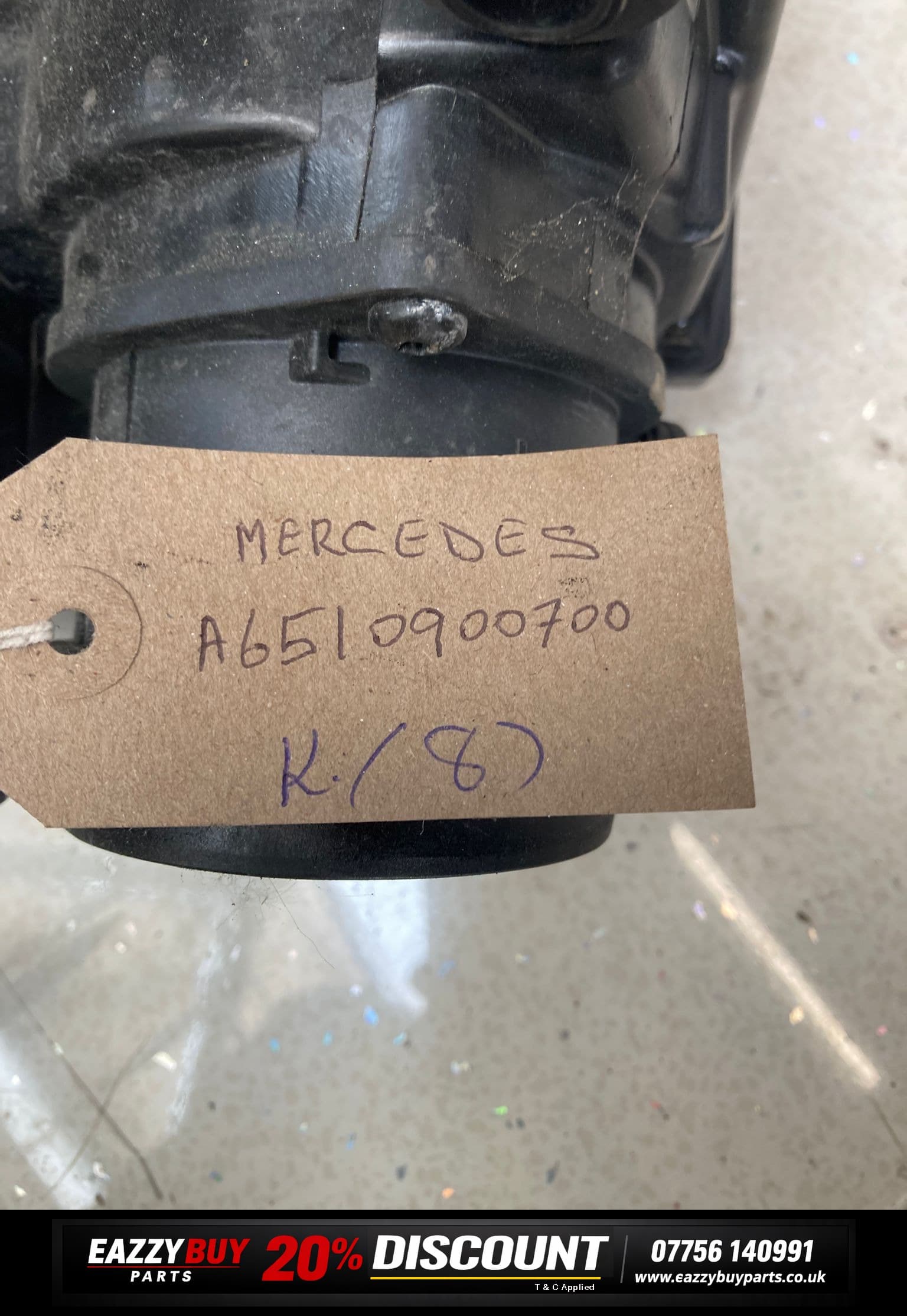 Mercedes-Benz C300 W205 2014-21 Air Filter Box slight damage A6510900700