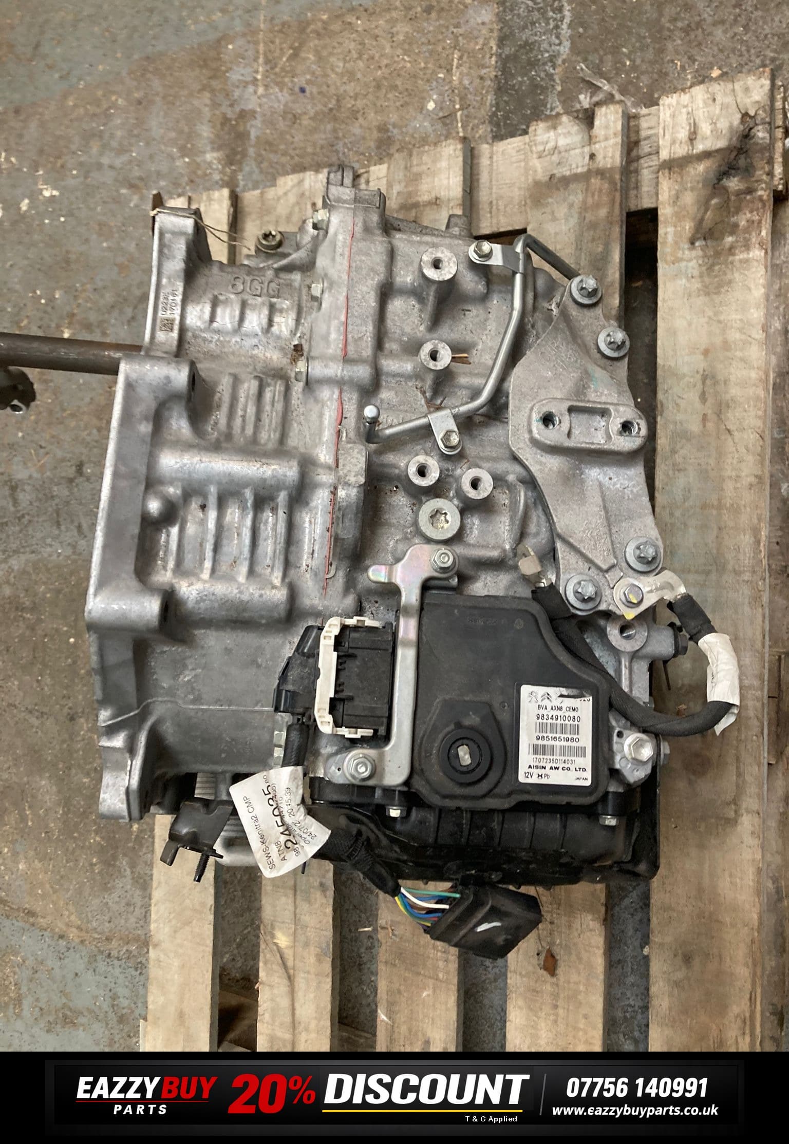 Peugeot 308 gearbox 1.2 Petrol 8 Speed Auto 20GTBA 9834910080