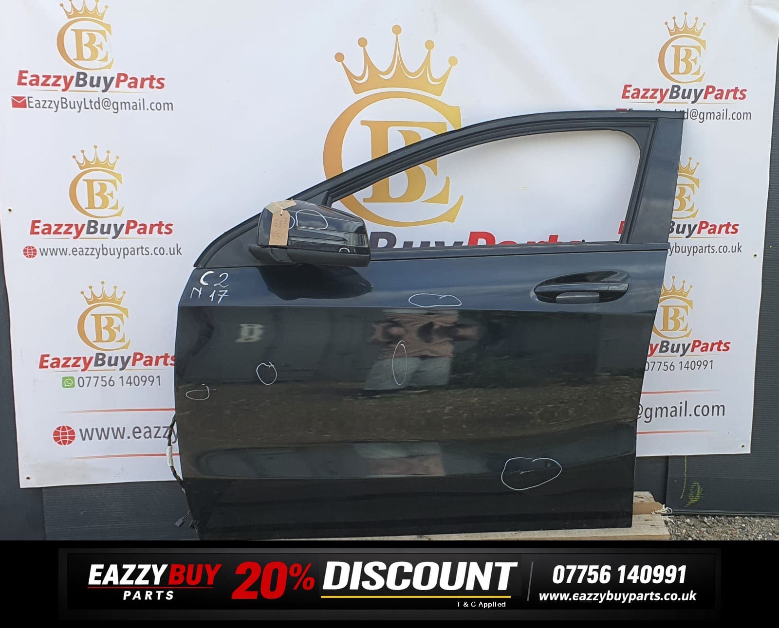 mercedes benz NSF door black