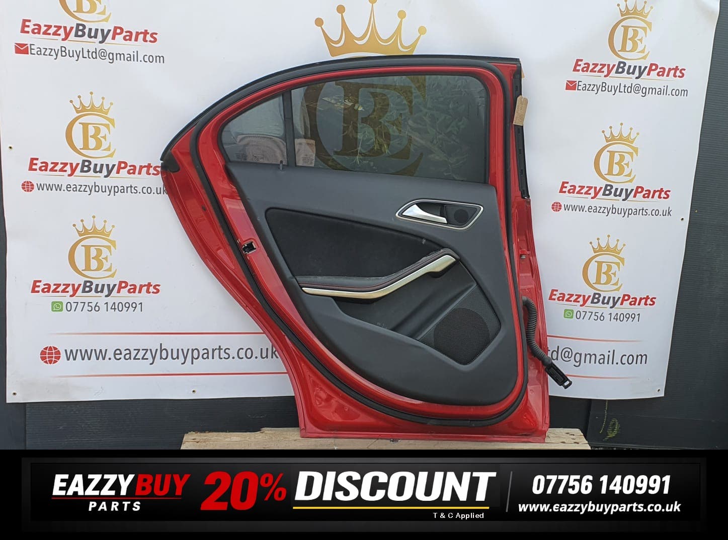 mercedes benz A200 2013–2018 NSR door red