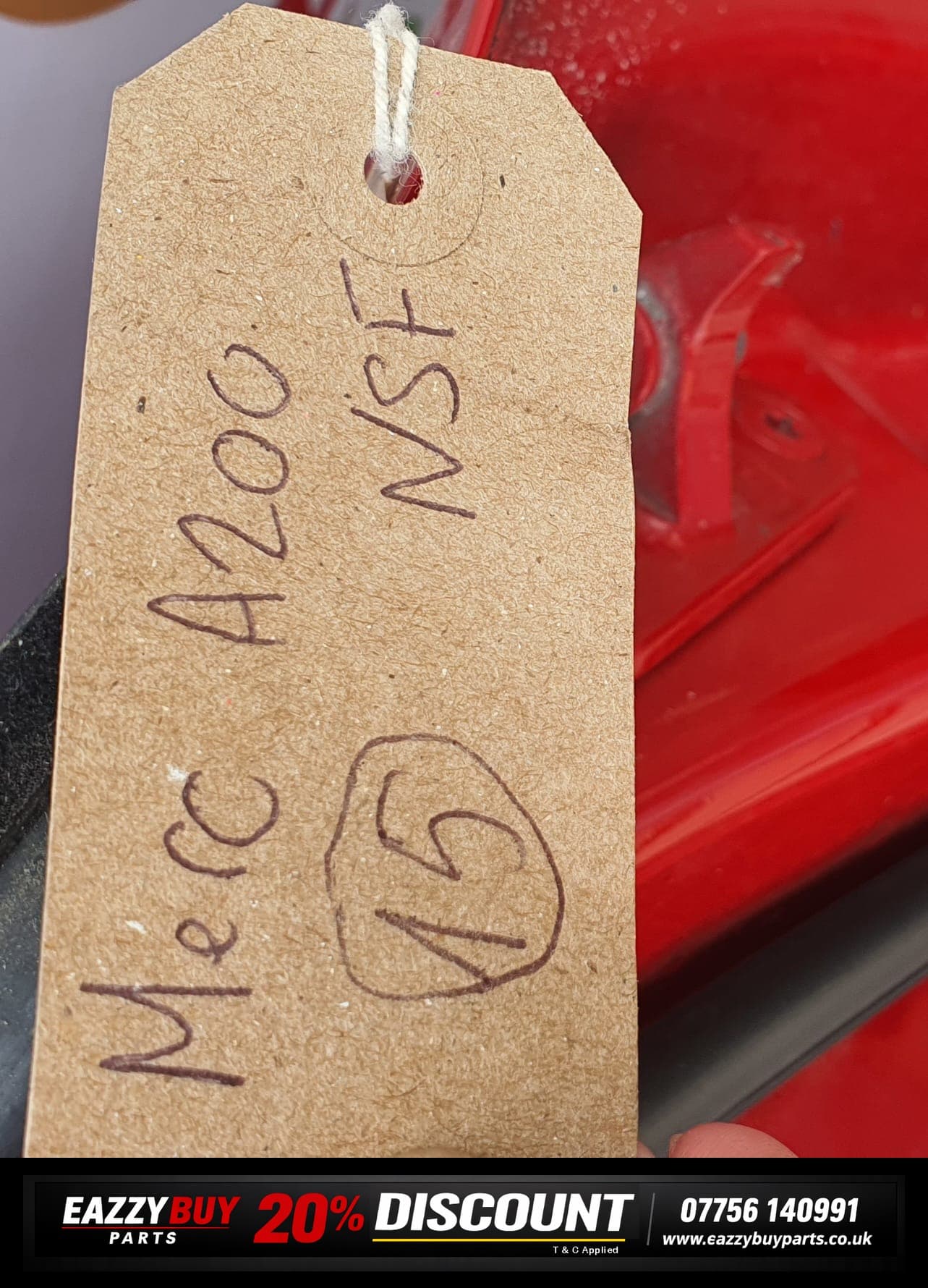 mercedes benz a200 2013–2018 NSF door red