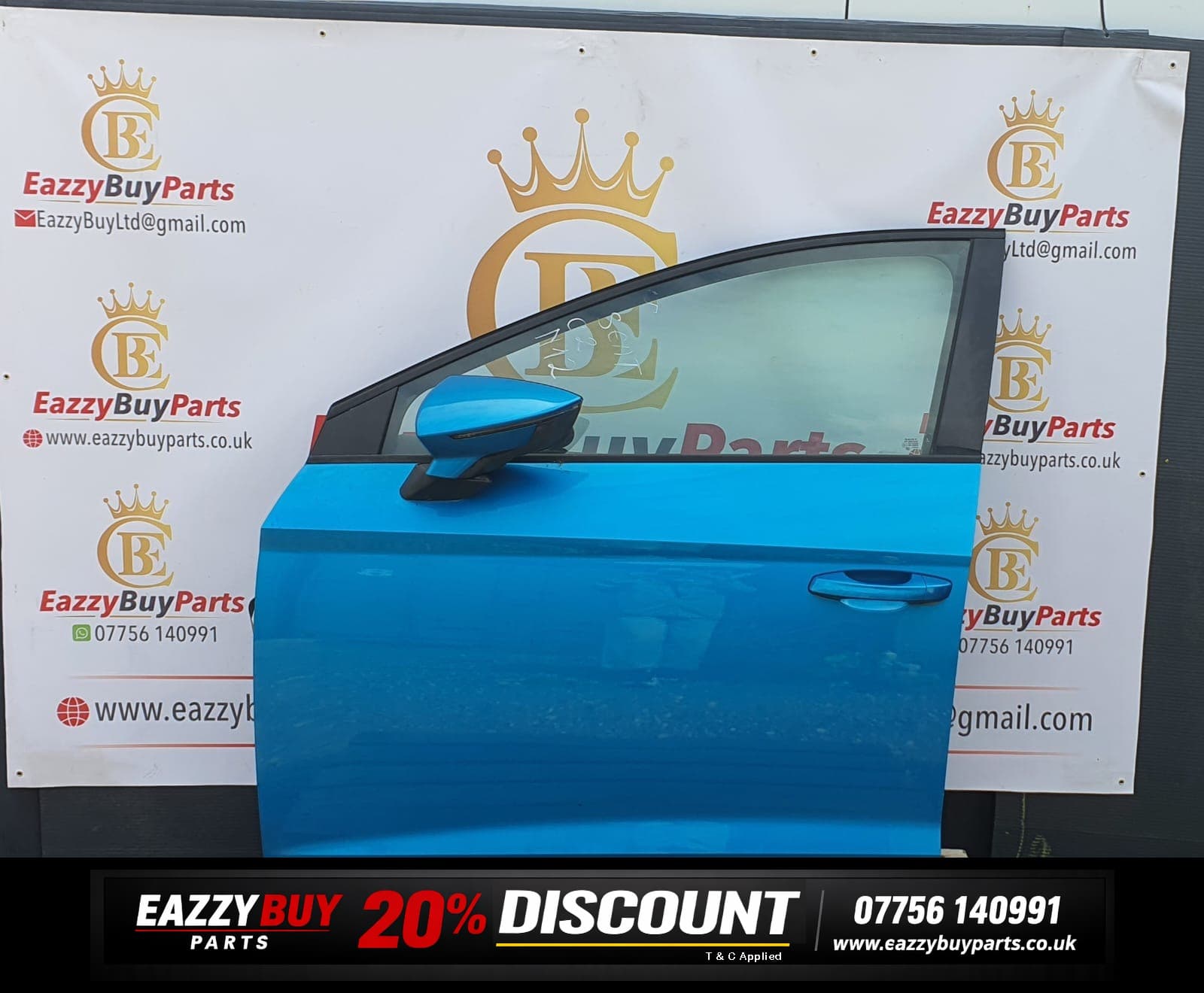 seat leon NSF door blue