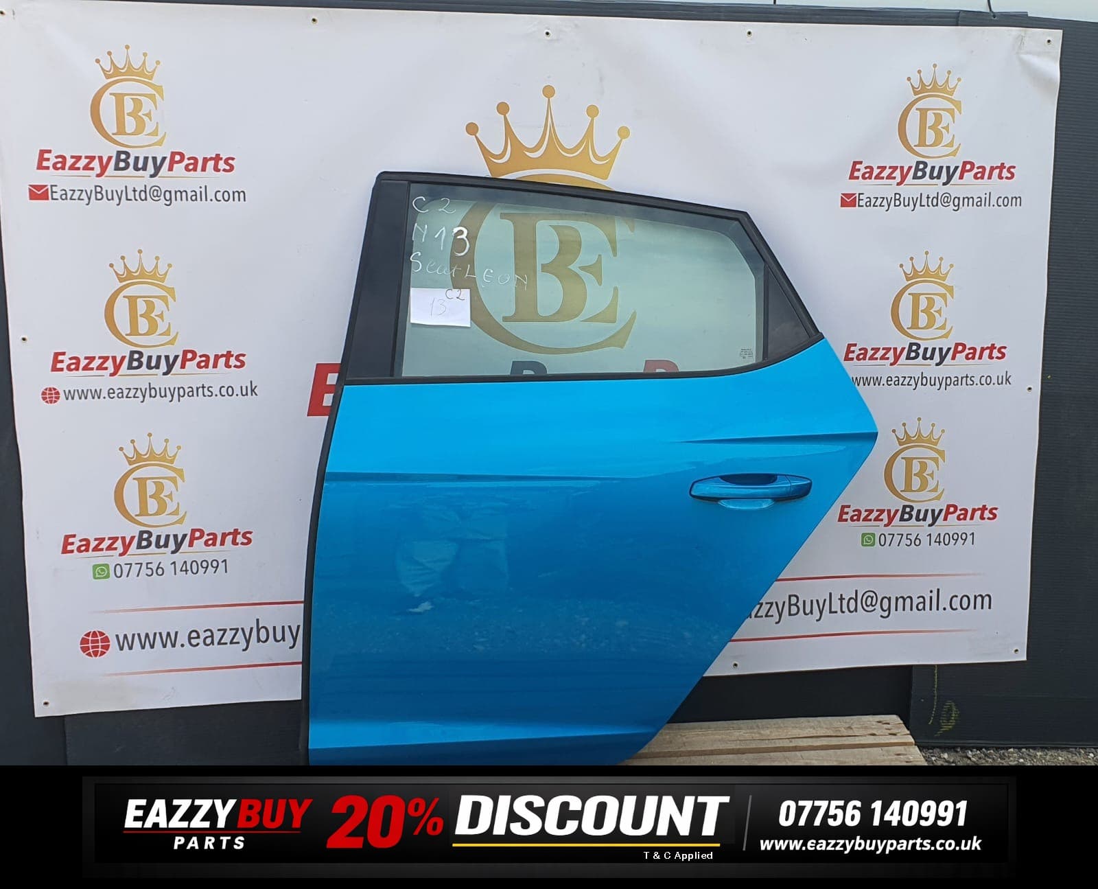seat leon NSR door blue