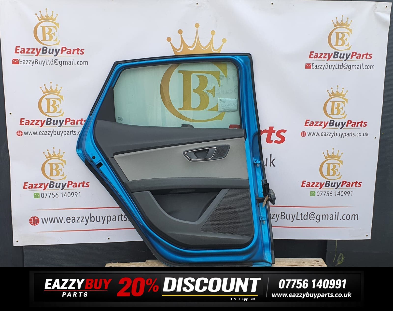 seat leon NSR door blue