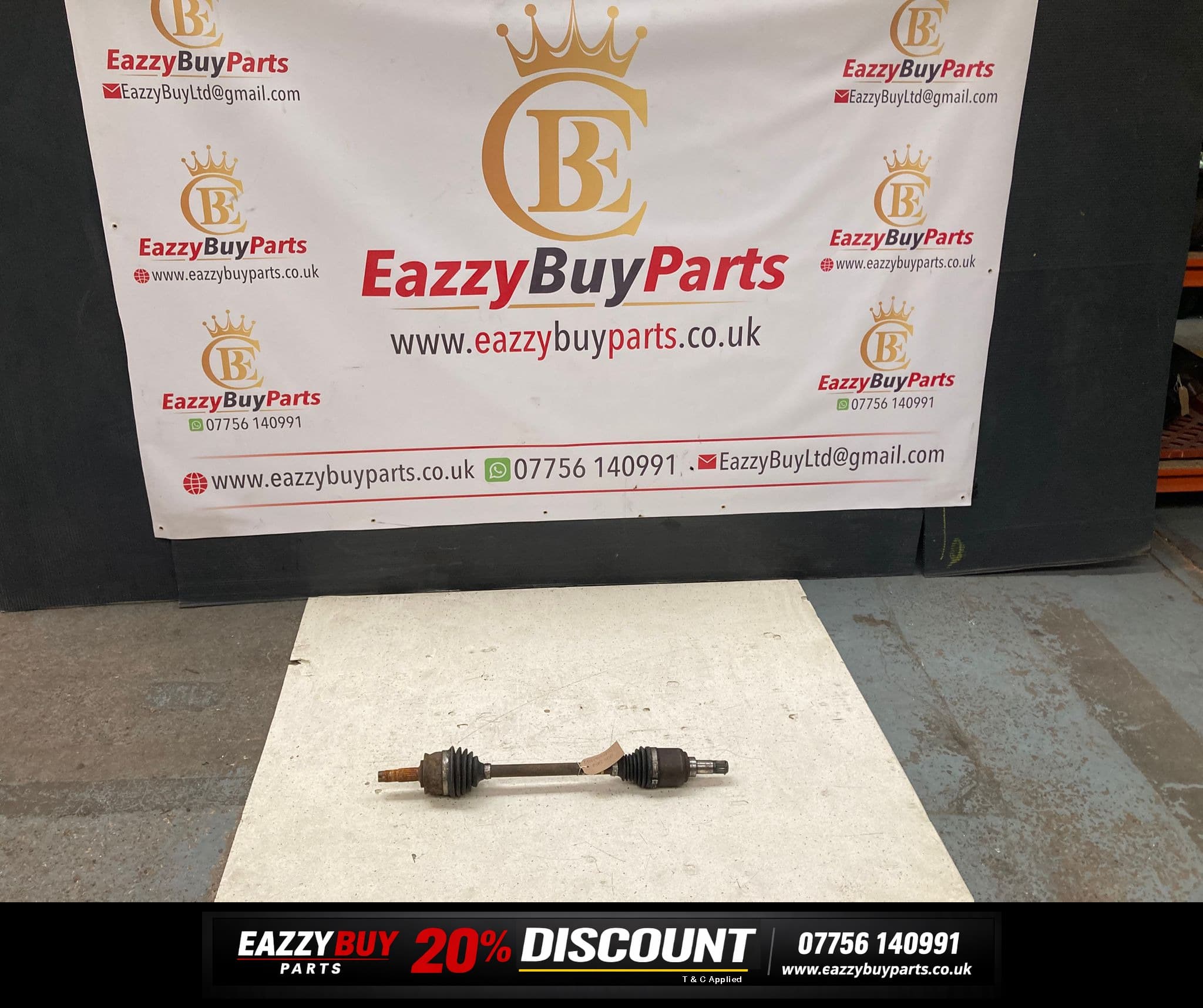 FIAT 500 MK1 07-24 Driveshaft 00519554810