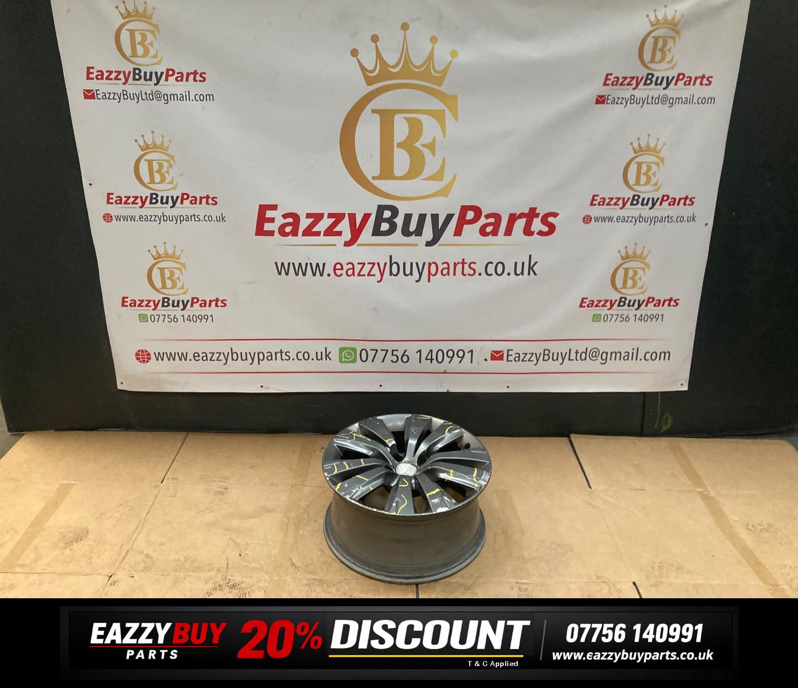 PEUGEOT 3008 I 09 7.5J 17" Wheel NO TYRE 9802462377