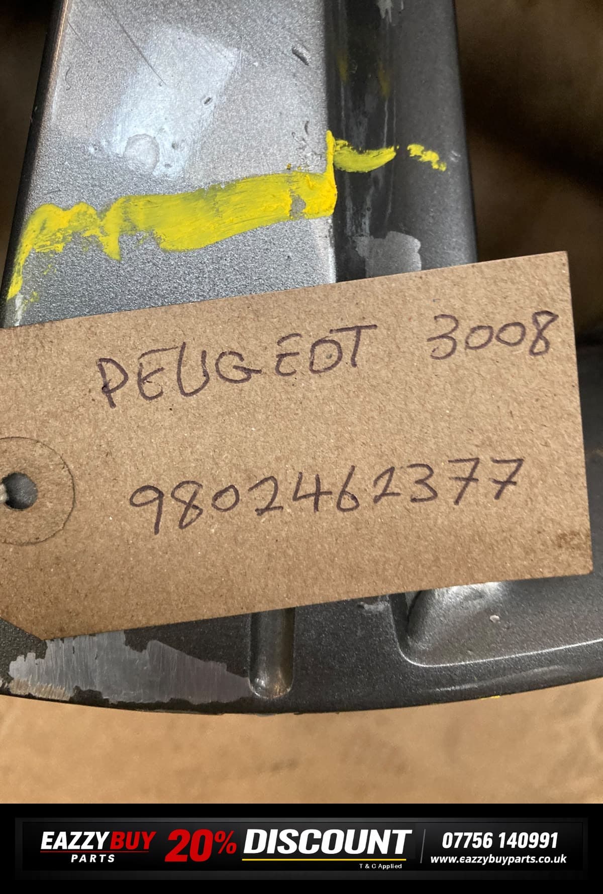 PEUGEOT 3008 I 09 7.5J 17" Wheel NO TYRE 9802462377