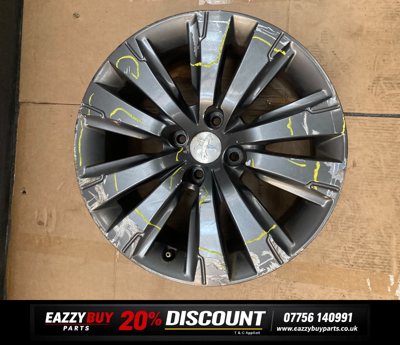 Peugeot 3008 I 09 7.5J 17" rim wheel NO TYRE 9802462377
