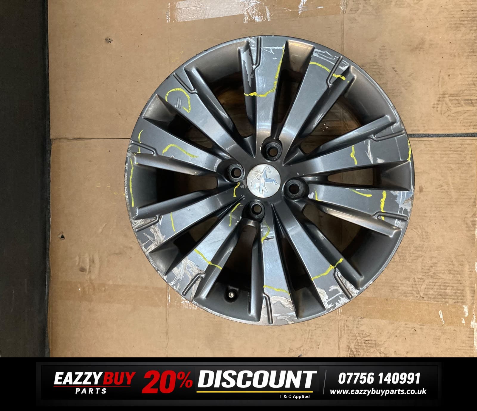 Peugeot 3008 I 09 7.5J 17" rim wheel NO TYRE 9802462377