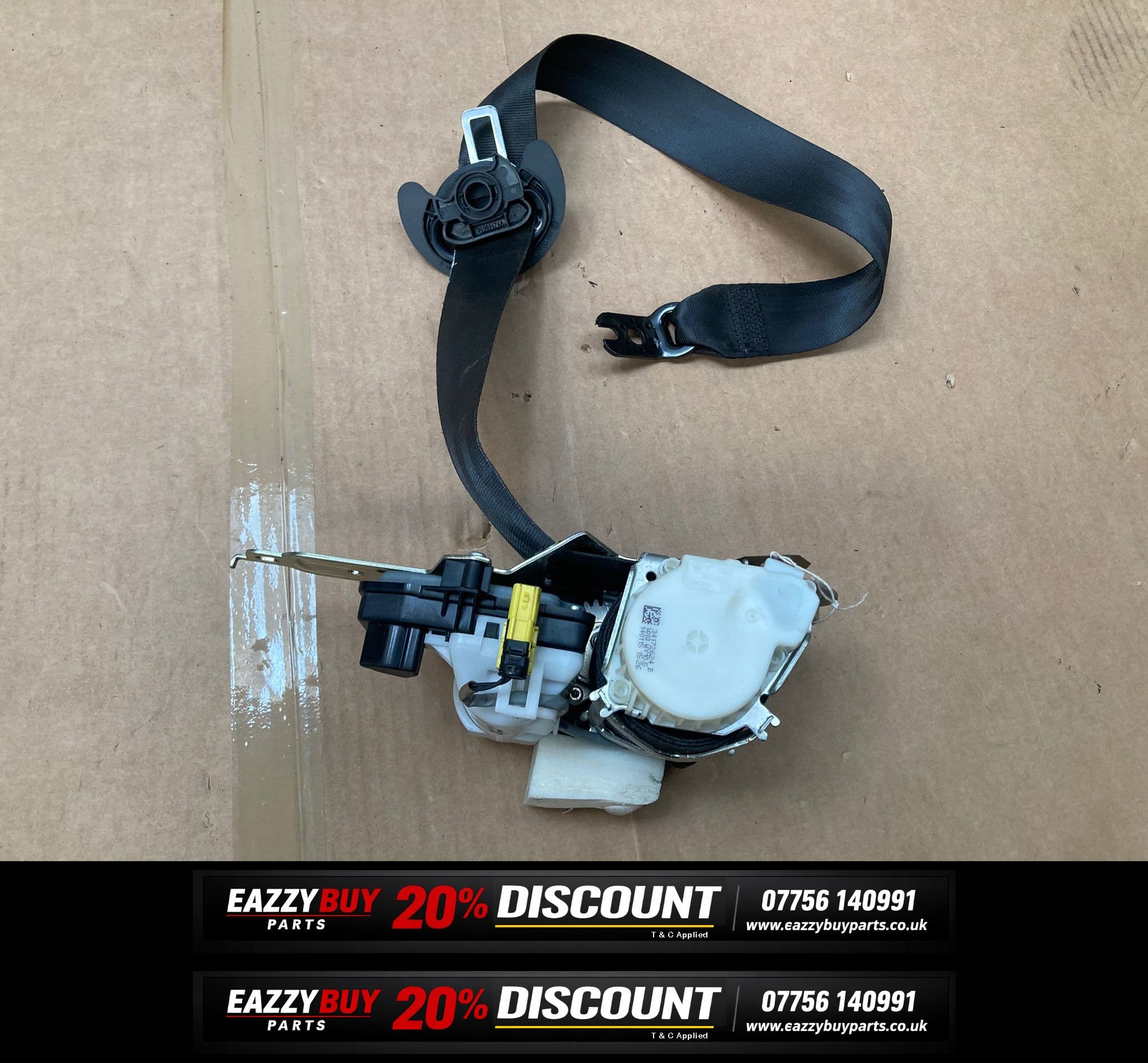 Volkswagen Golf MK7 12-17 Front Seat Belt Passenger Side 34172624B