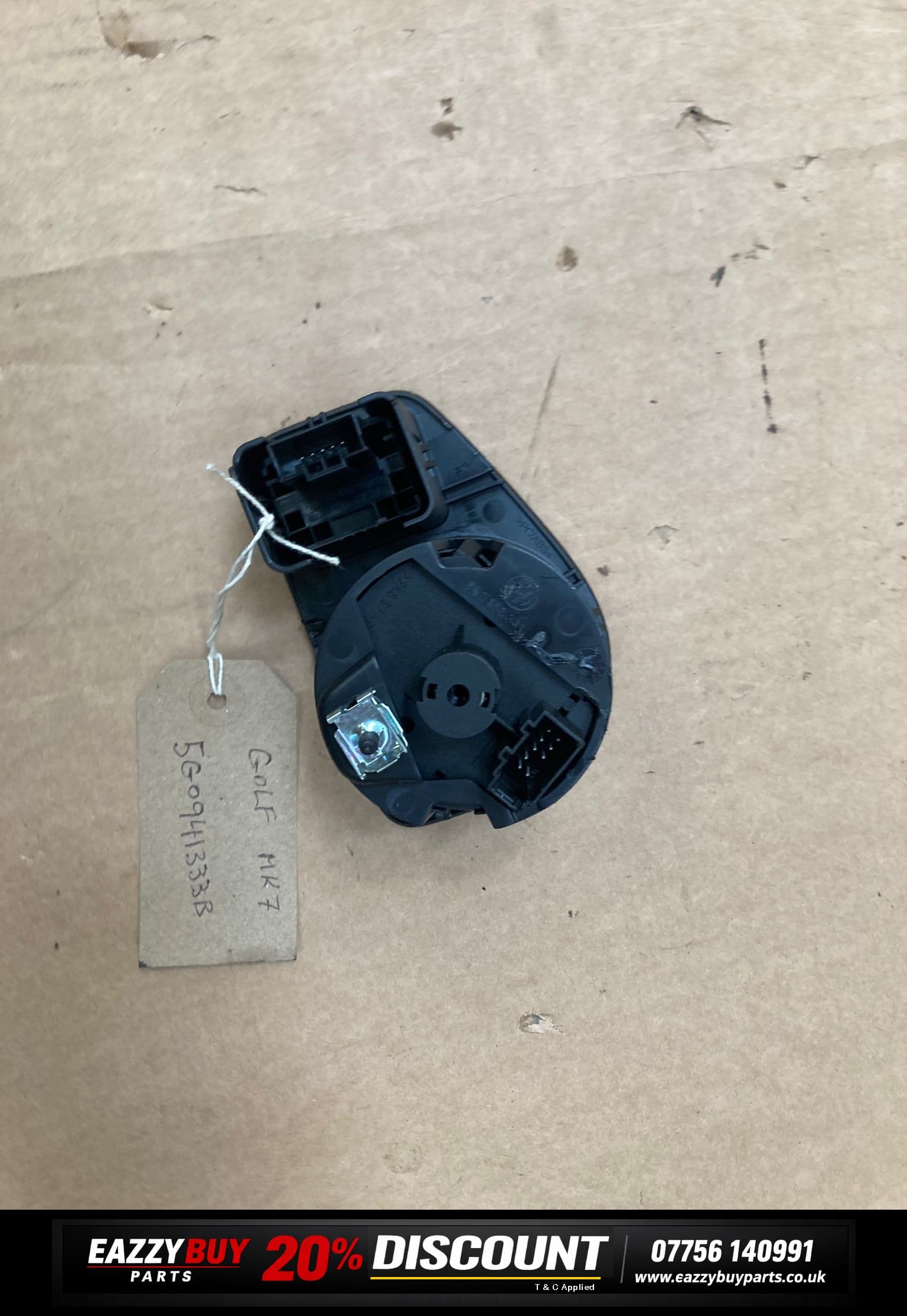 Volkswagen Golf MK7 13-16 Headlight Height Level Control Switch 5G0941333B