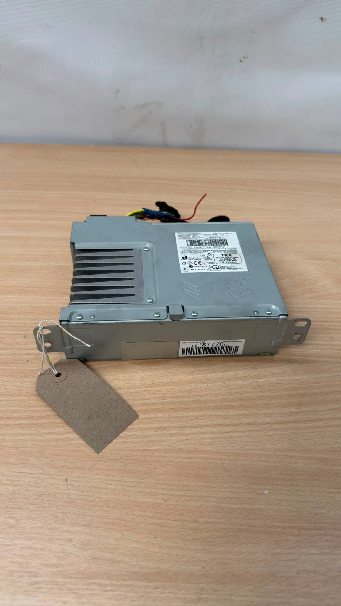 Peugeot Expert Radio Stereo Multi Media Head Unit 1.6HDI 2017 -98187776-80