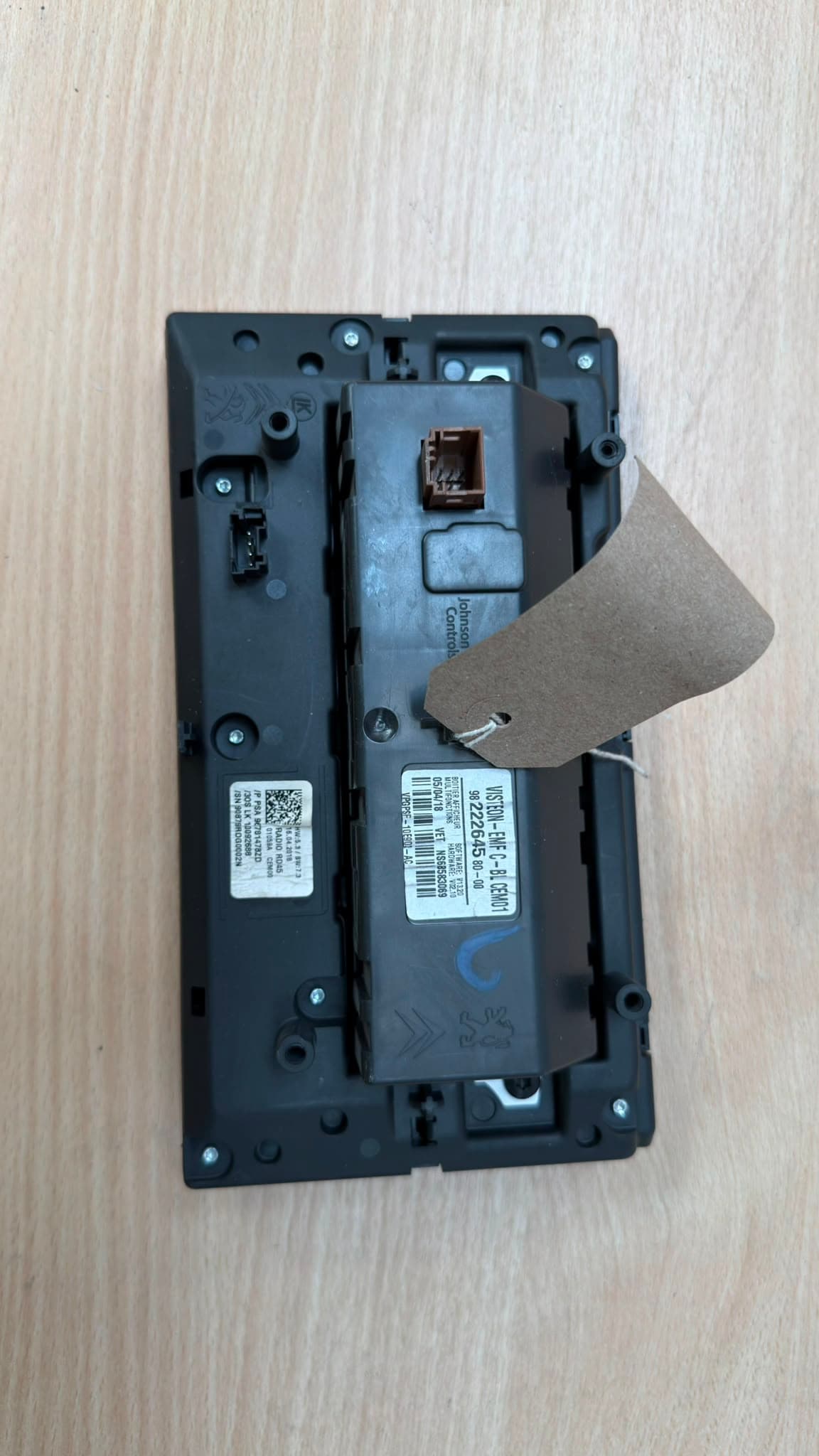 Peugeot Expert Radio Stereo Multi Media Display Unit 1.6HDI 2017 - 9822264580-00