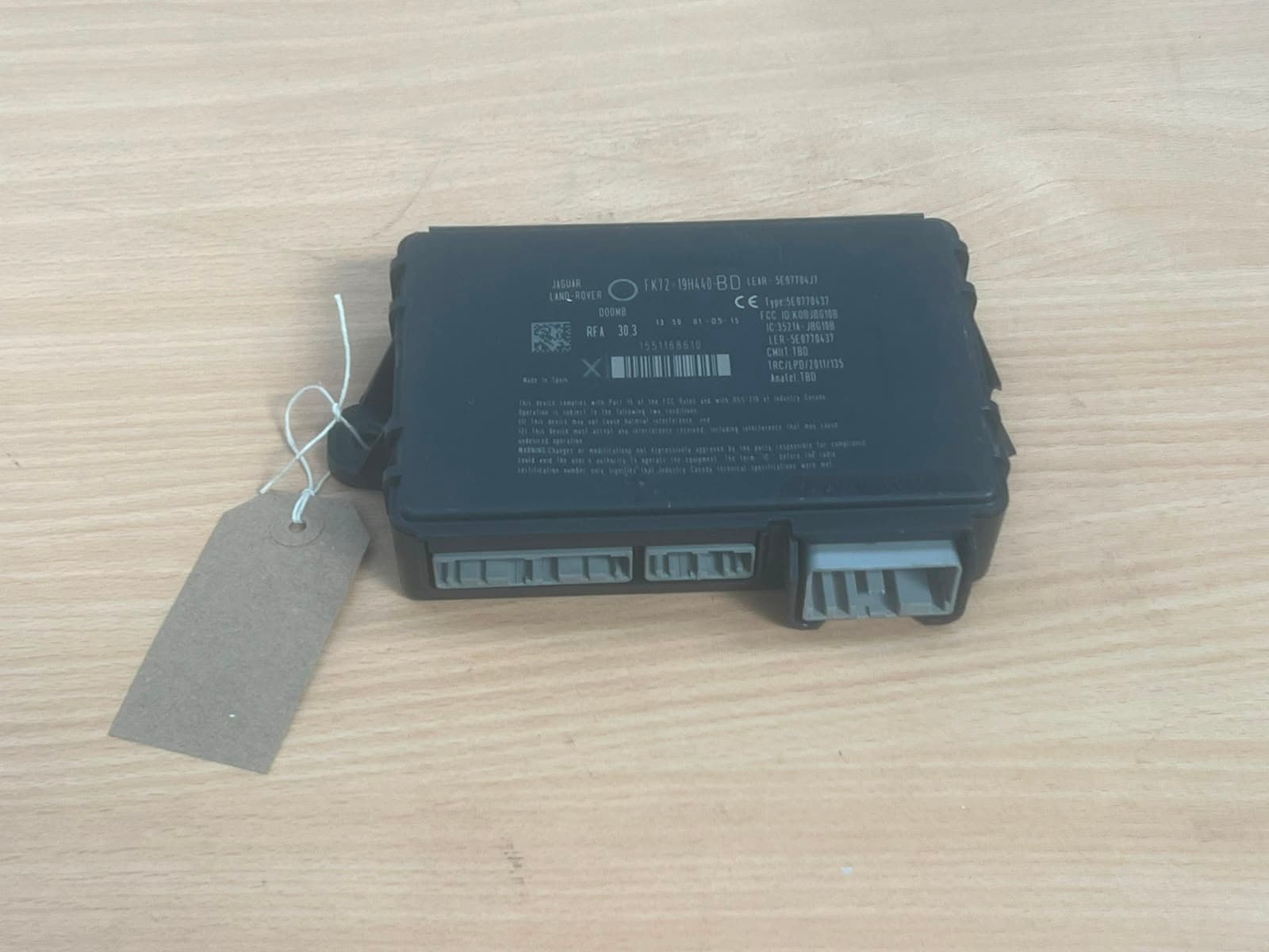 Range Rover Vogue L405 2015 Keyless Entry Control Module fk7219h440bd