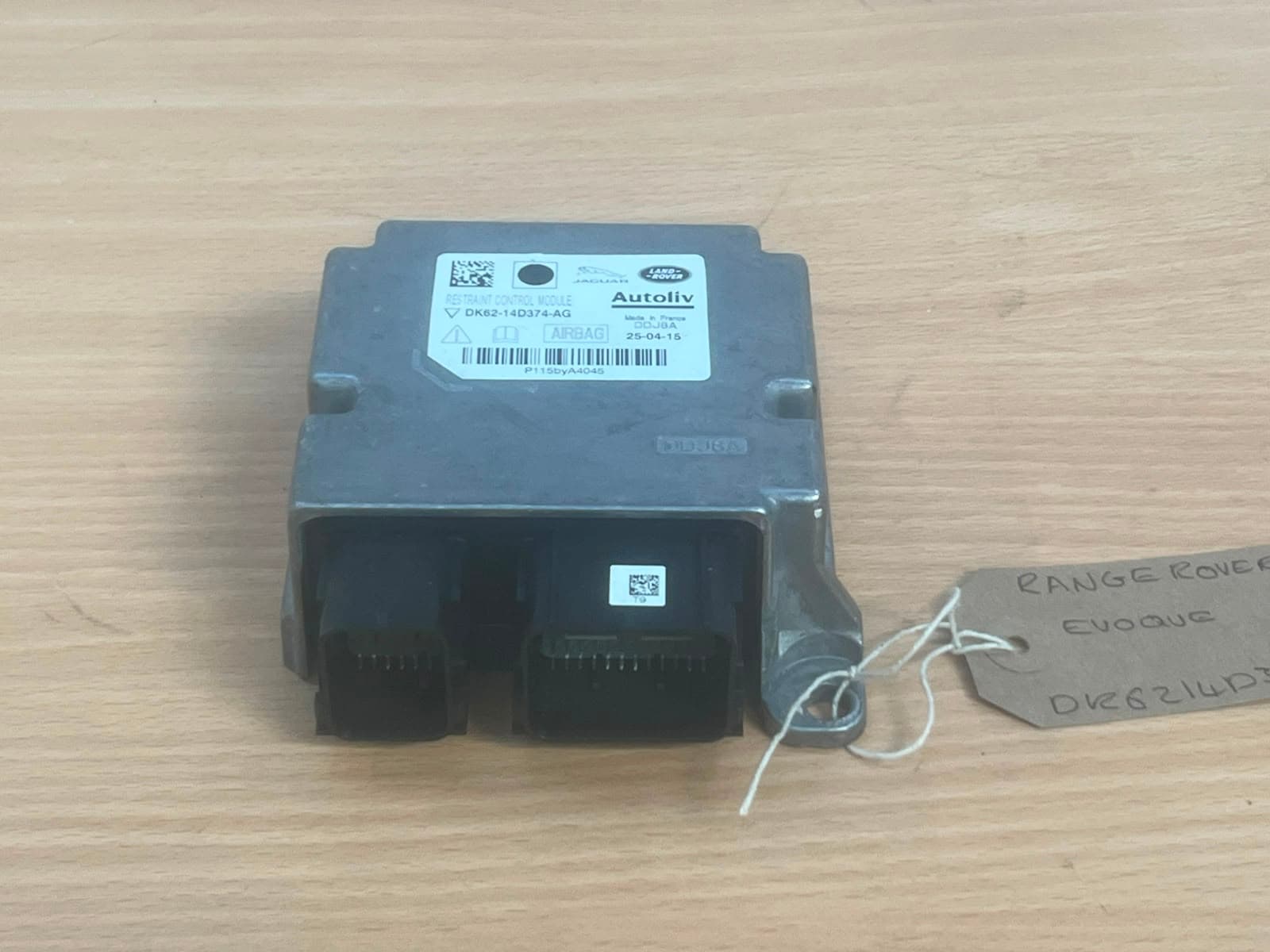 Range Rover Evoque L538 2012-2018 Airbag Control Module DK6214D374AG