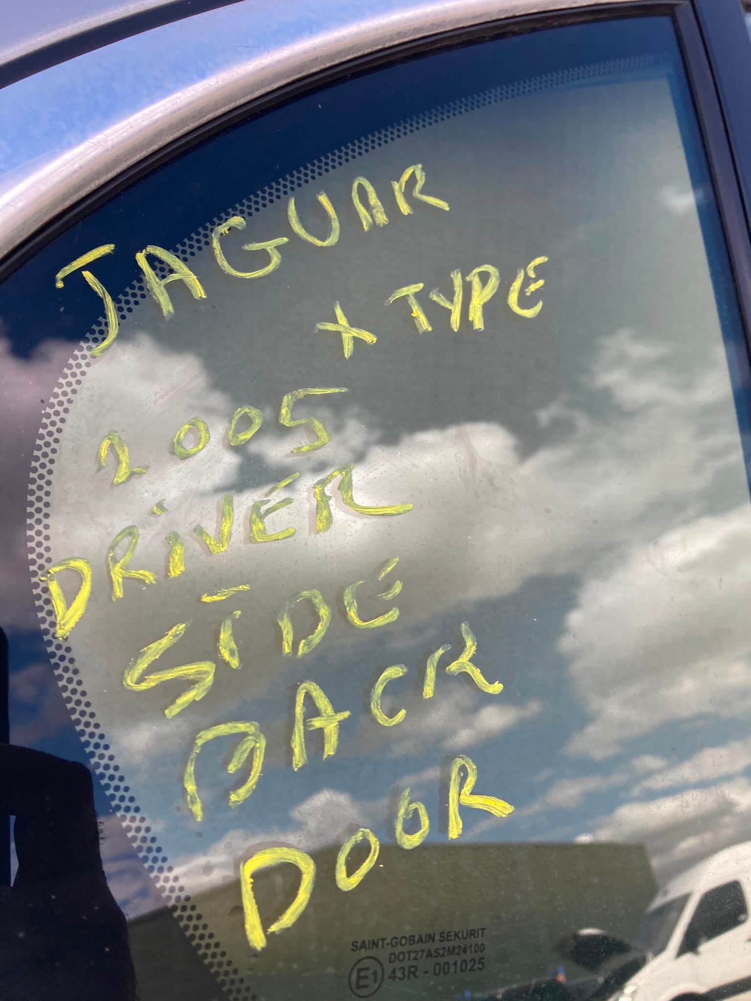 JAGUAR X TYPE 2005 DRIVER SIDE REAR DOOR SALOON
