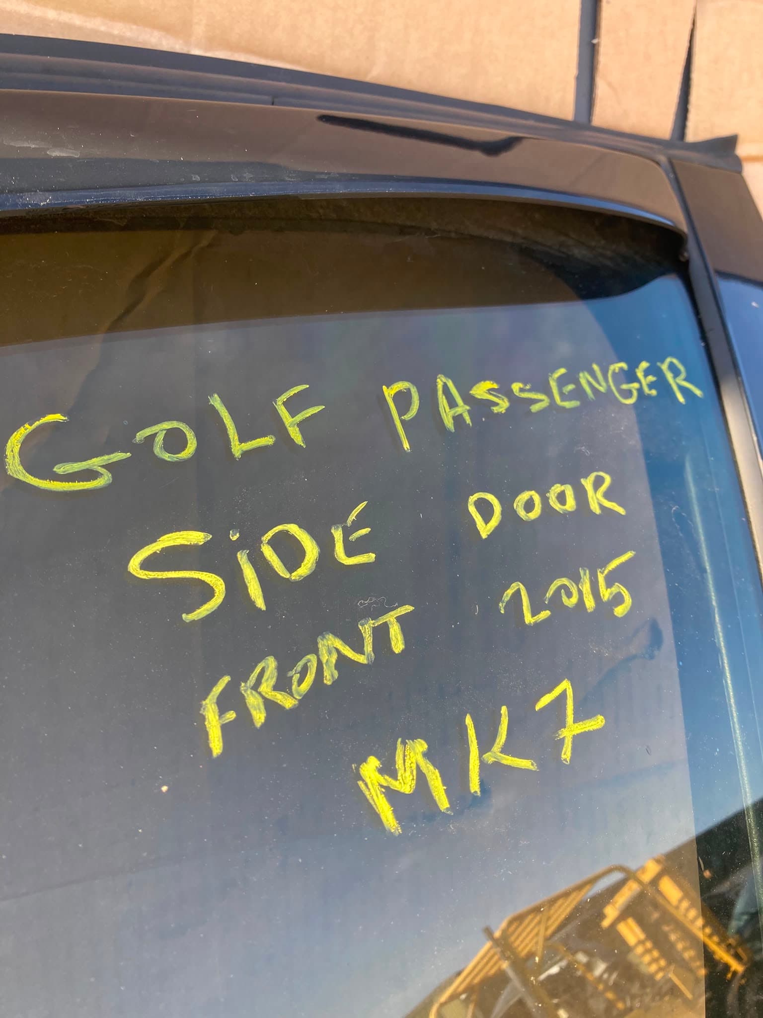 VOLKSWAGEN GOLF MK7 PASSENGER SIDE DOOR FRONT 2015 HATCHBACK